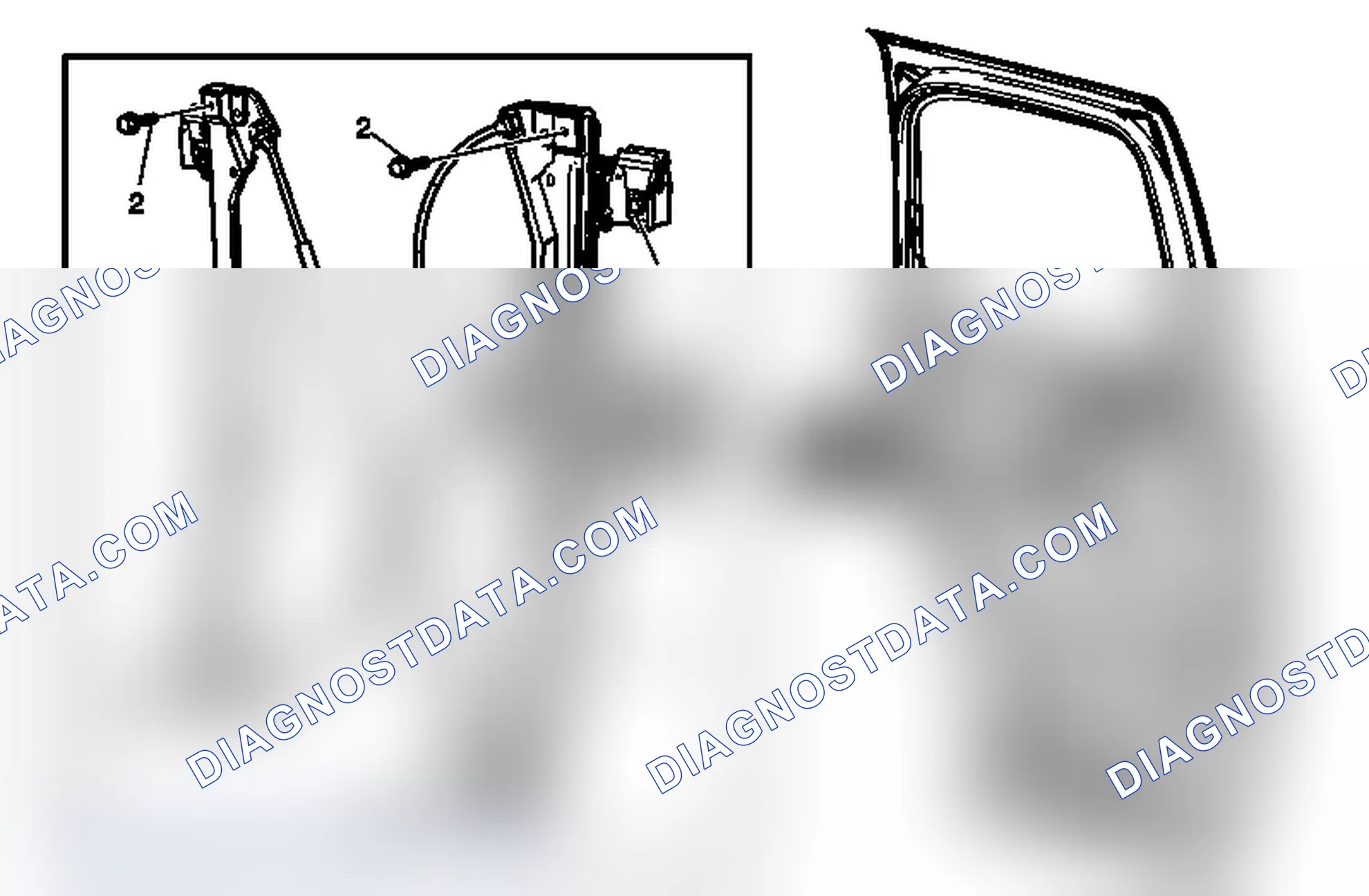 Scheme 28: Rear Side Door Window Regulator Replacement (Crew Cab, Manual)