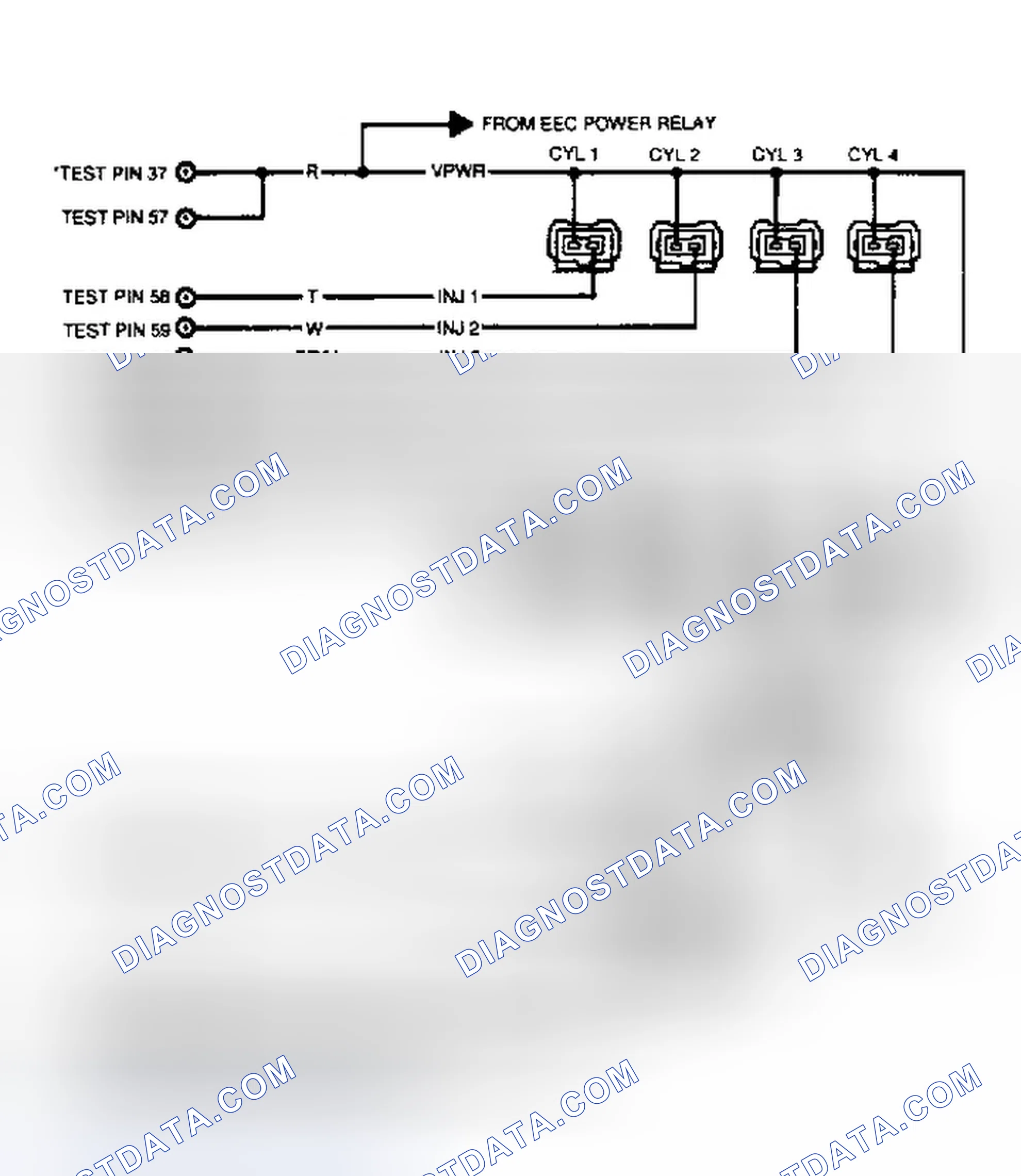 Scheme 55: Test Schematic (Mark VII 5.0L & Mustang 5.0L)