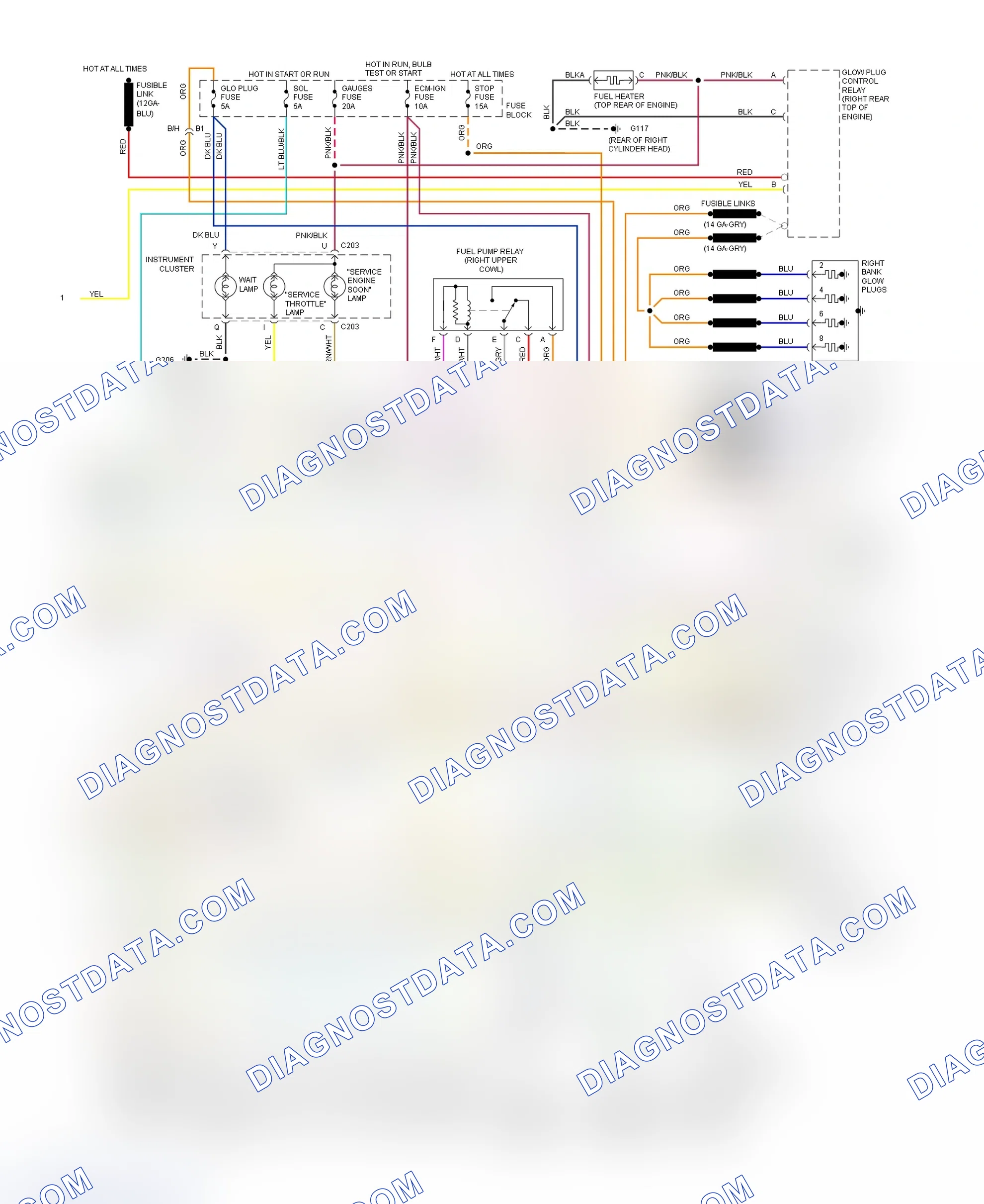 Scheme 416: Wiring Diagram (Blazer, Pickup, Sierra, Suburban & Yukon - With 4L80-E - 2 Of 2)