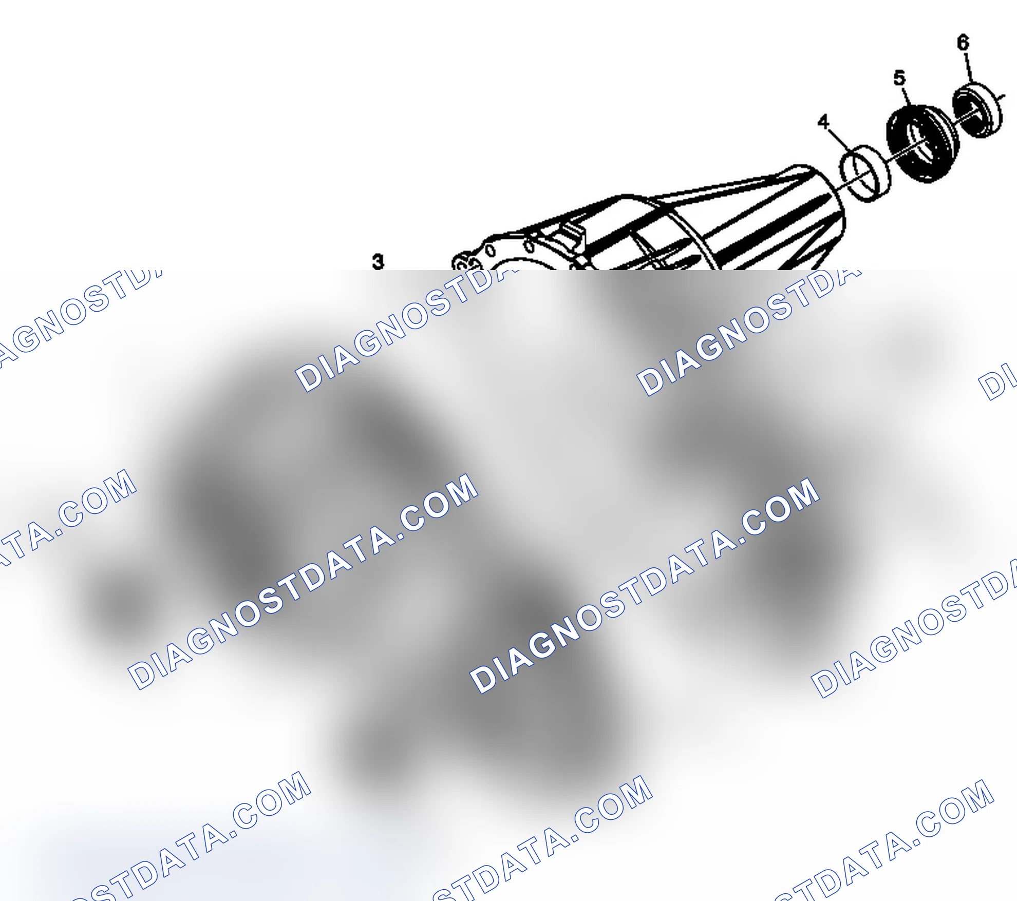 Scheme 1: Transfer Case Disassembled View