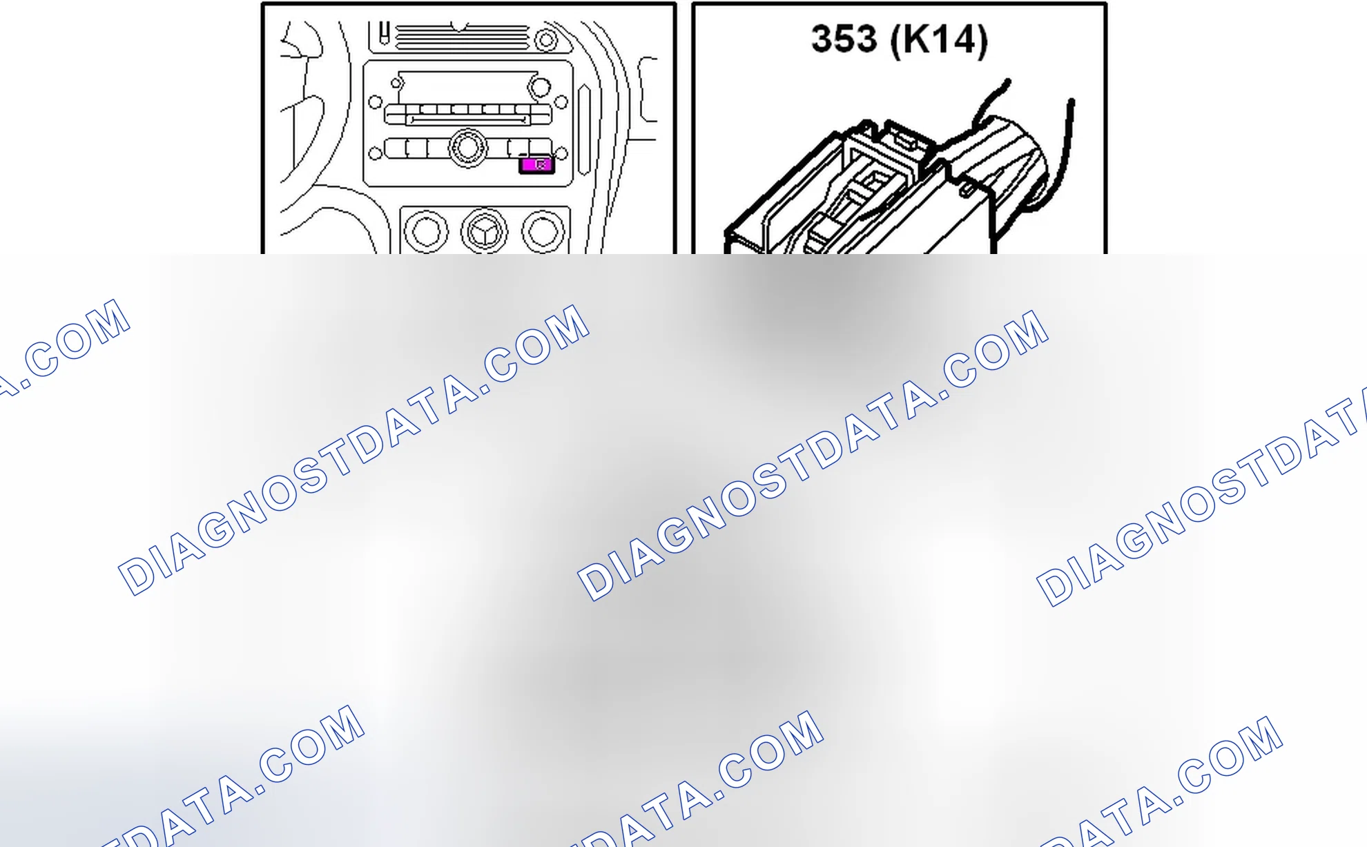 Scheme 25: Main unit, audio system (353)