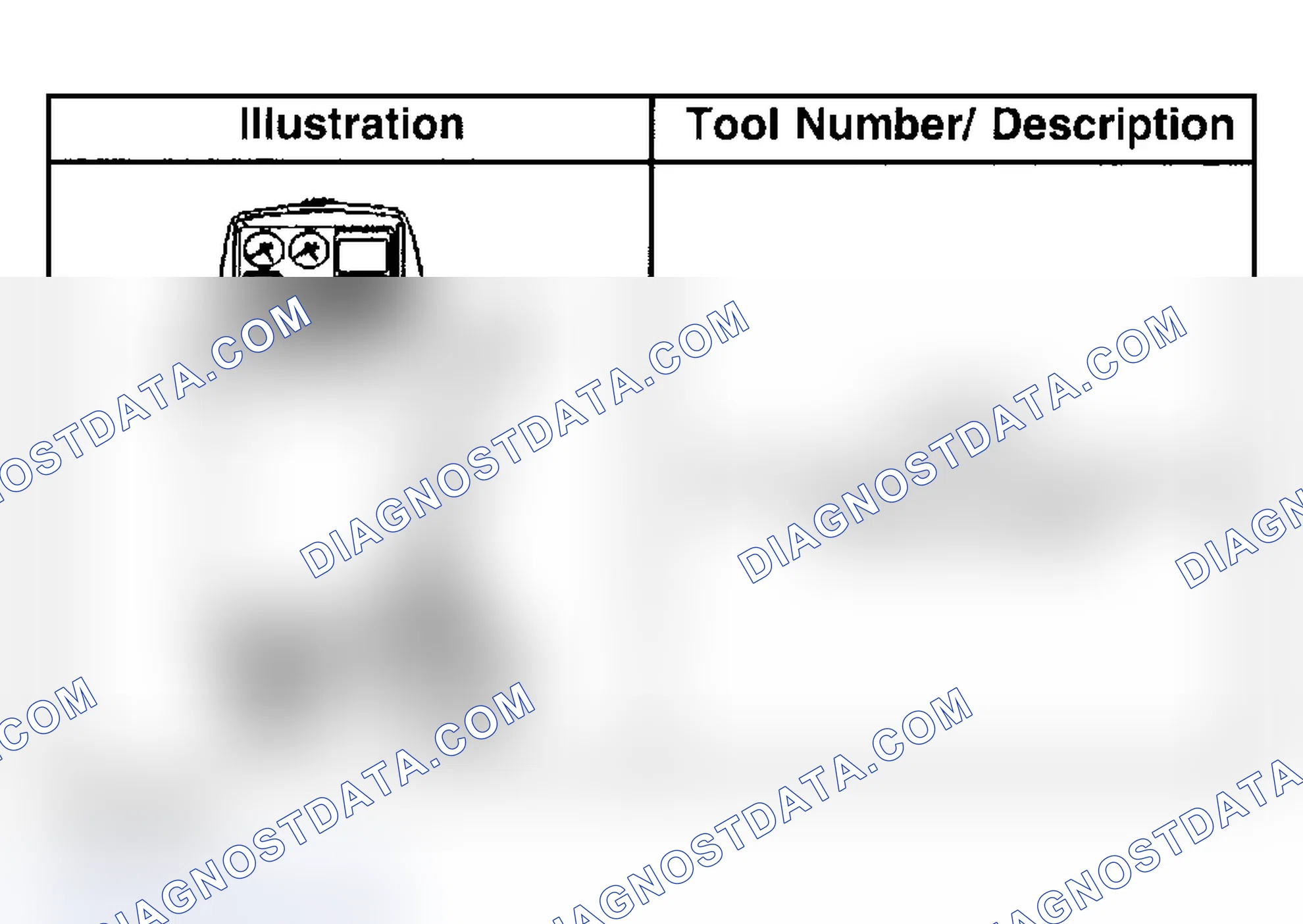 Scheme 208: Special Tools and Equipment