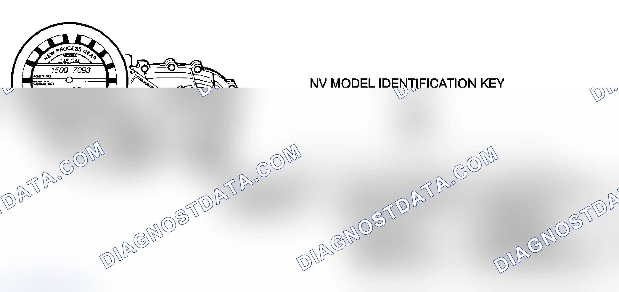 Scheme 52: Transfer Case Identification (New Venture Gear)