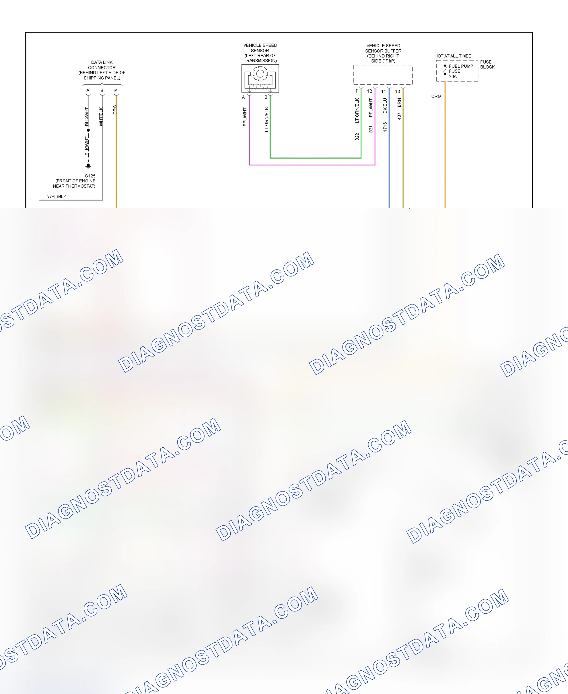 Scheme 390: Wiring Diagram ("P" Series - Cutaway - 7.4L - 3 Of 3)