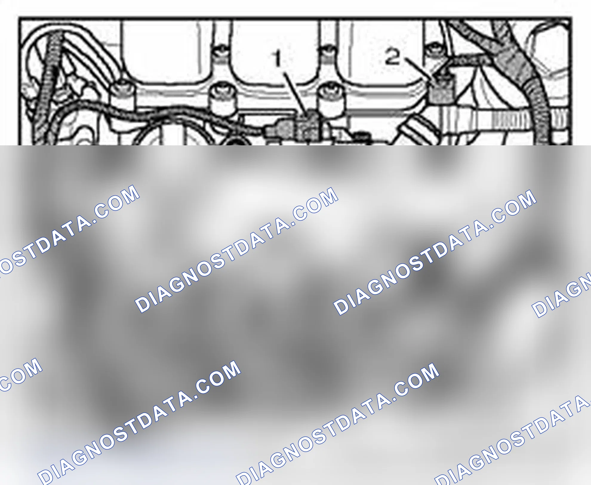 Scheme 698: Hall sensor and valve for camshaft adjustment, bank 2