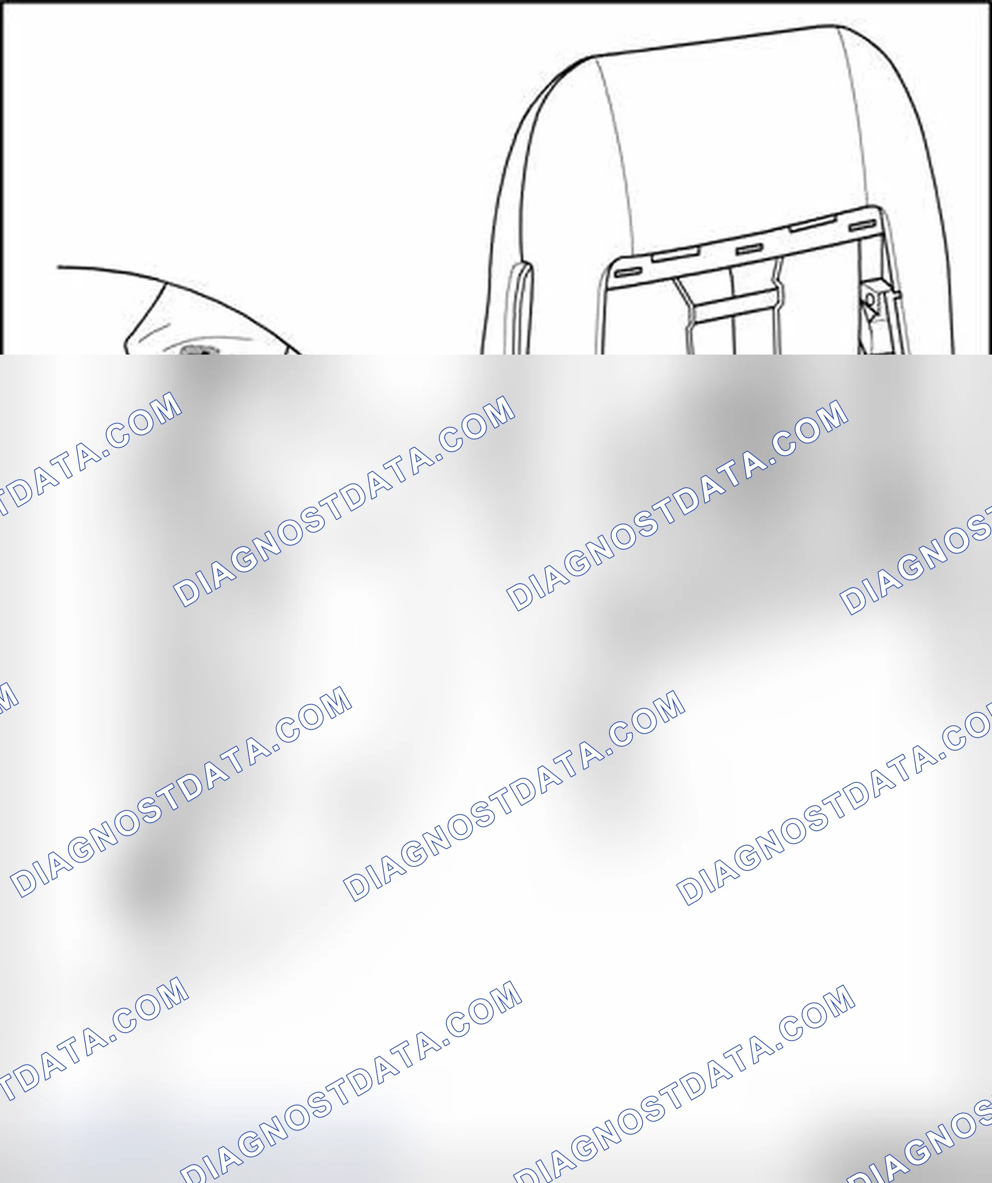 Scheme 228: Guide for side airbag, assembly overview