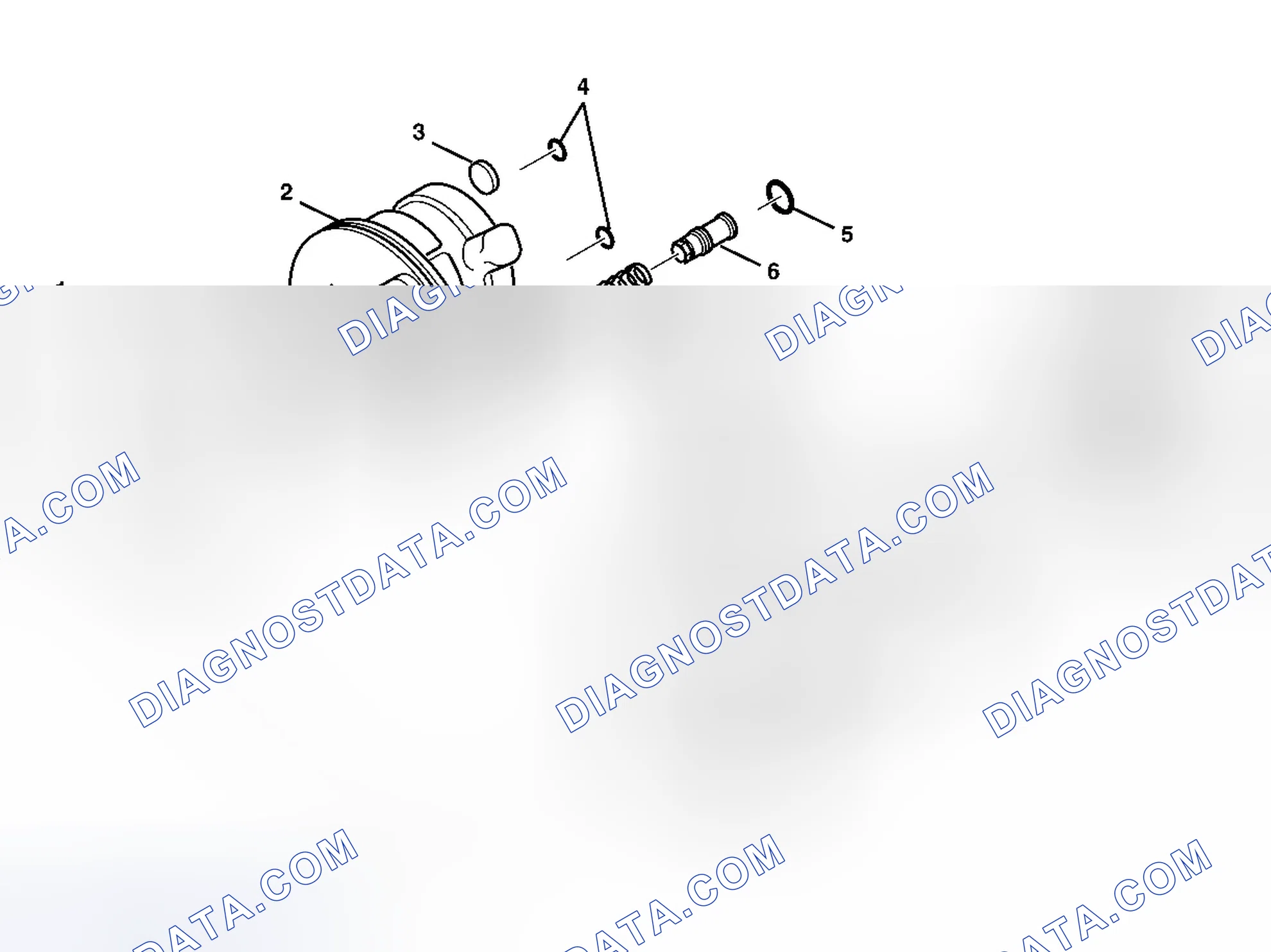 Scheme 4: Power Steering Pump Disassembled View (Regular)