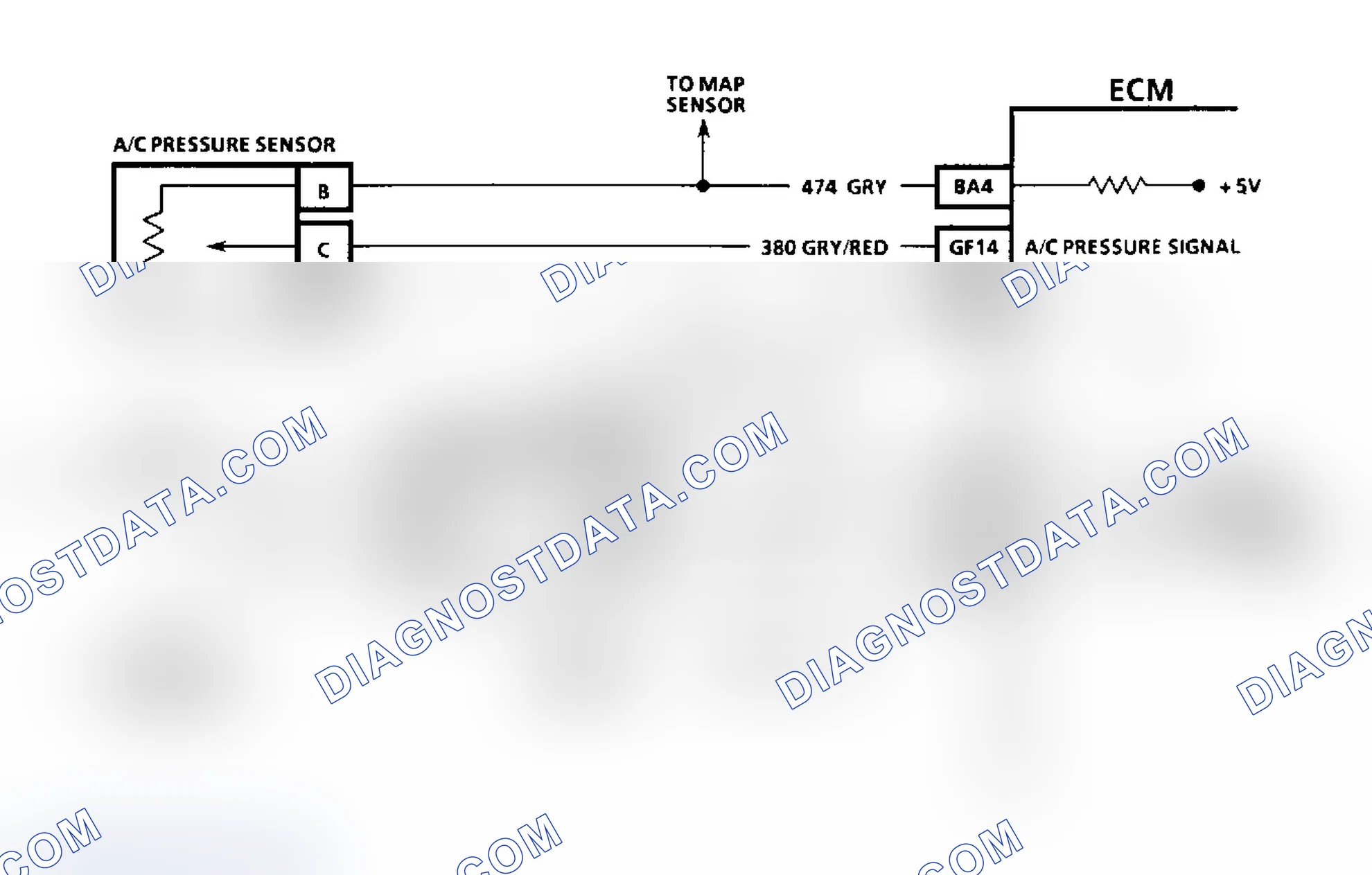 Scheme 155: Code 66, Schematic, A/C Pressure Sens, "J" Body