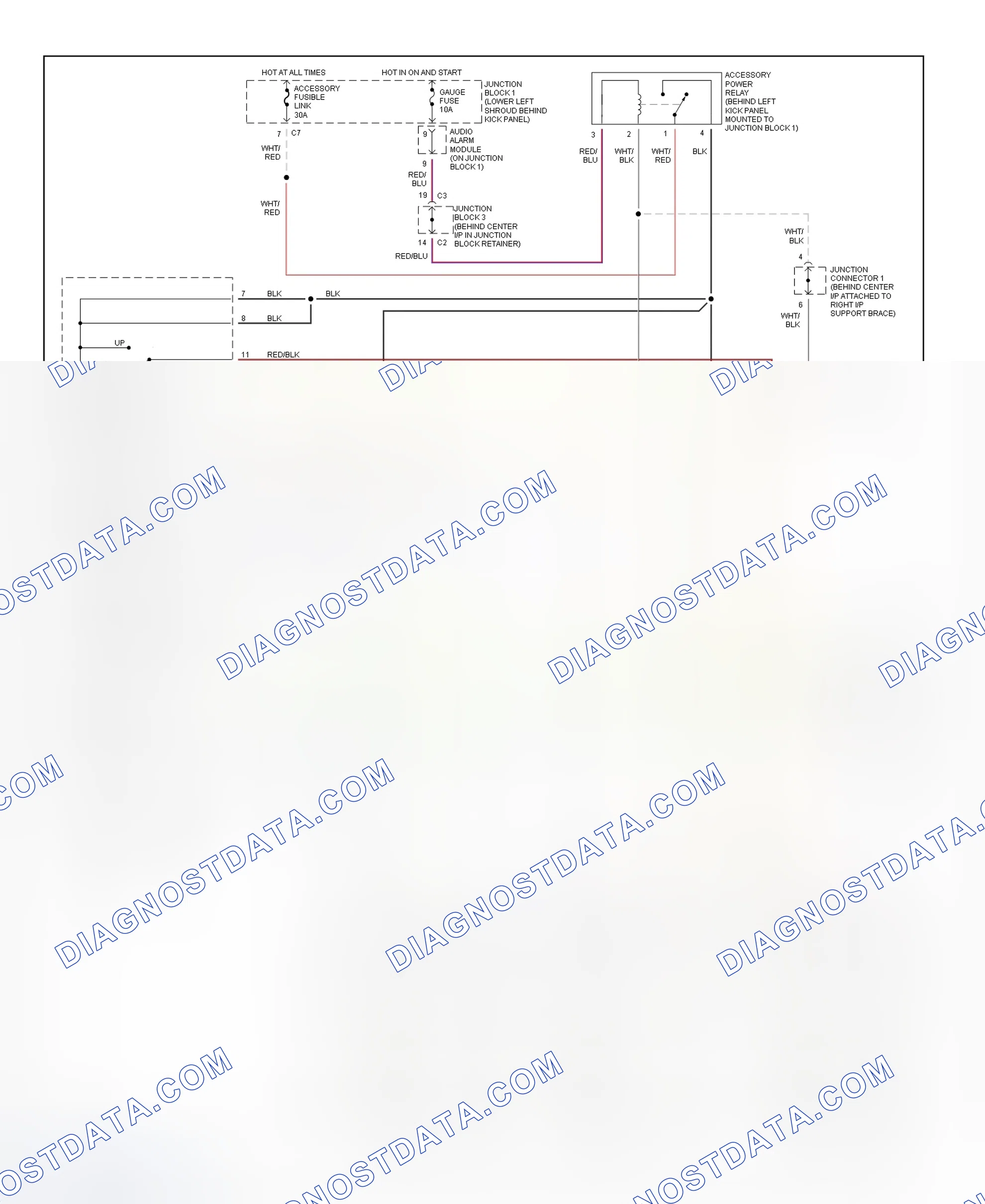 Fig. 6: Power Windows Wiring Diagram