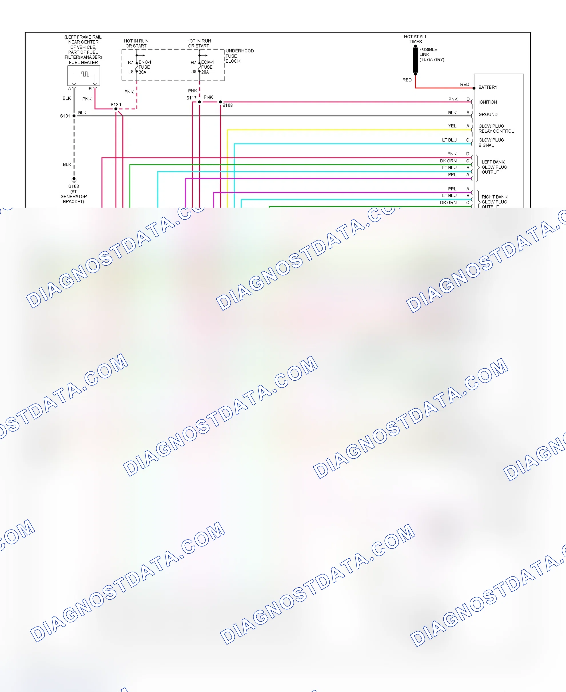Scheme 136: PCM Wiring Diagram (Chevy Express & Savana - 6.5L - California - 4 Of 4)