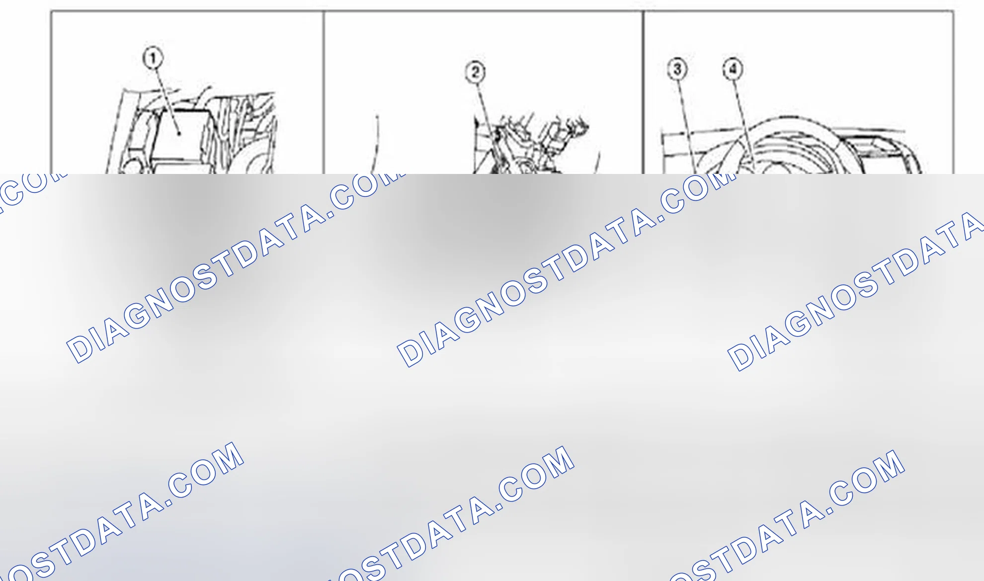 Scheme 14: Headlamp: Component Parts Location