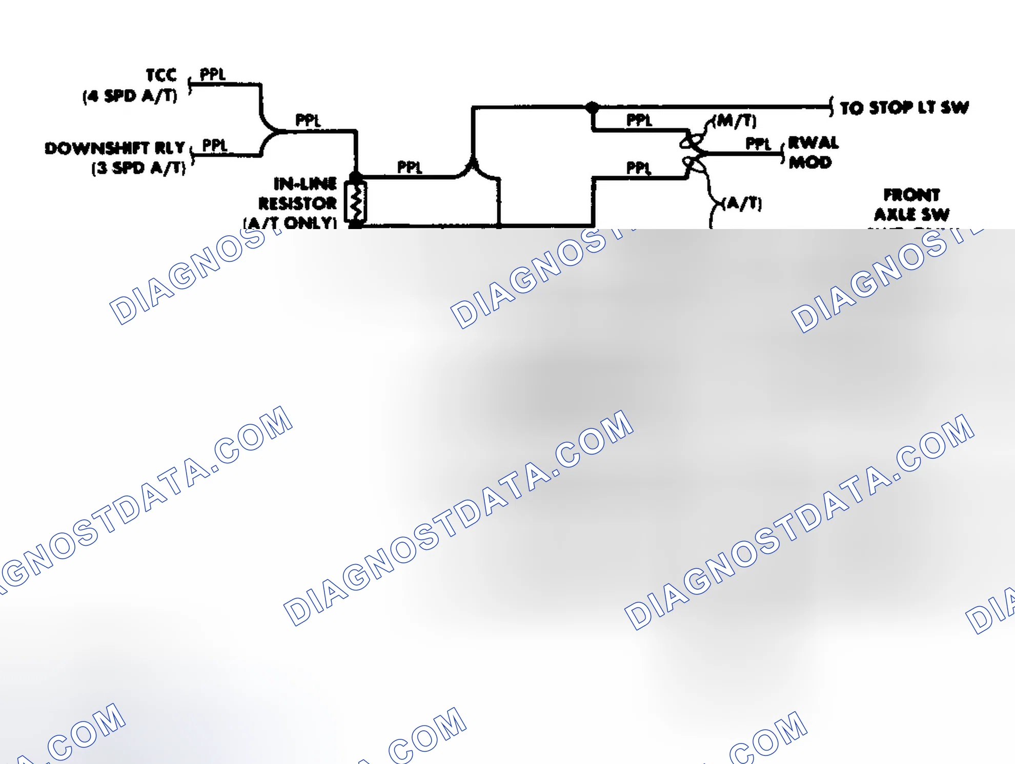 Scheme 2: Transfer Case Circuit (1988)