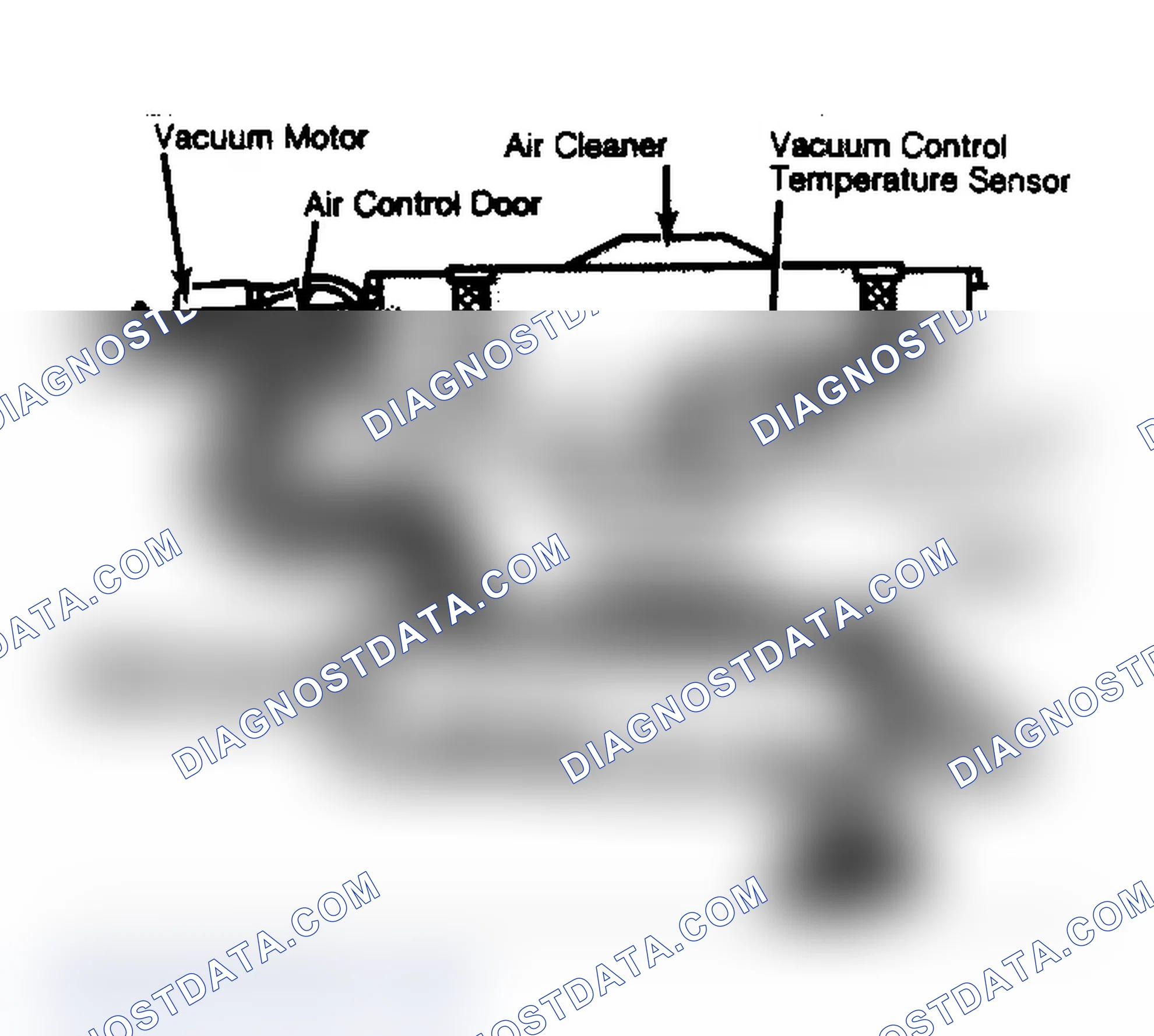Scheme 69: Thermostatic Air Cleaner Assembly Showing Air Flow into Carburetor