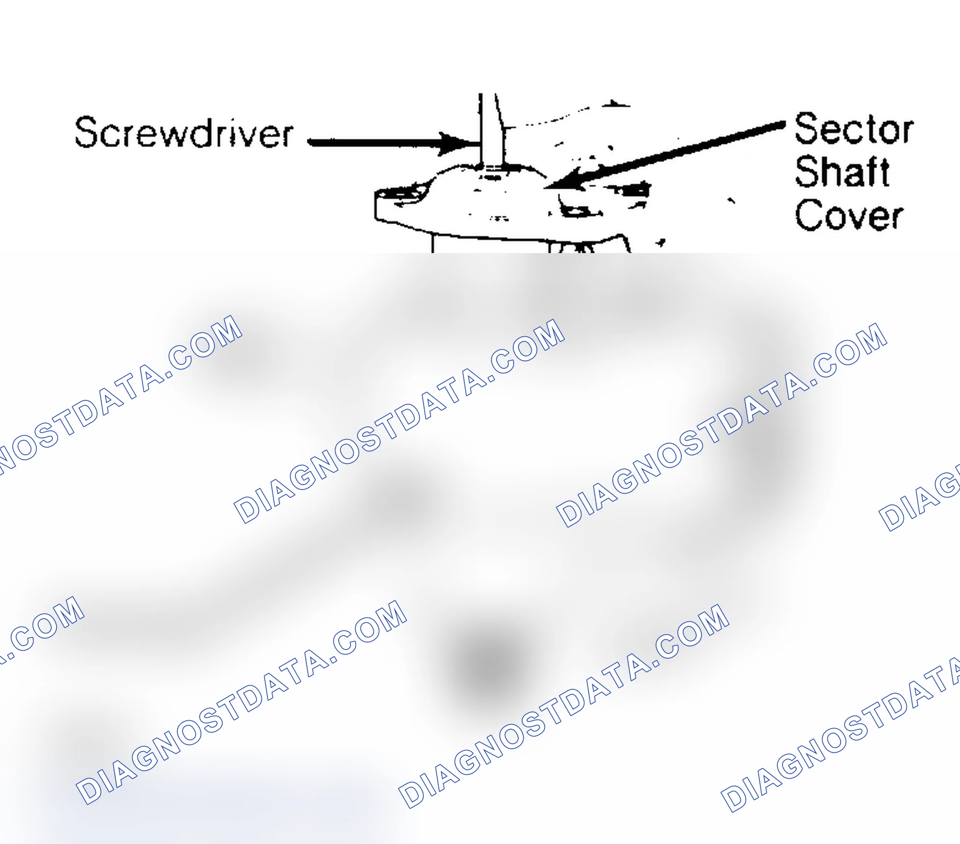 Scheme 1: Installing Sector Shaft Cover