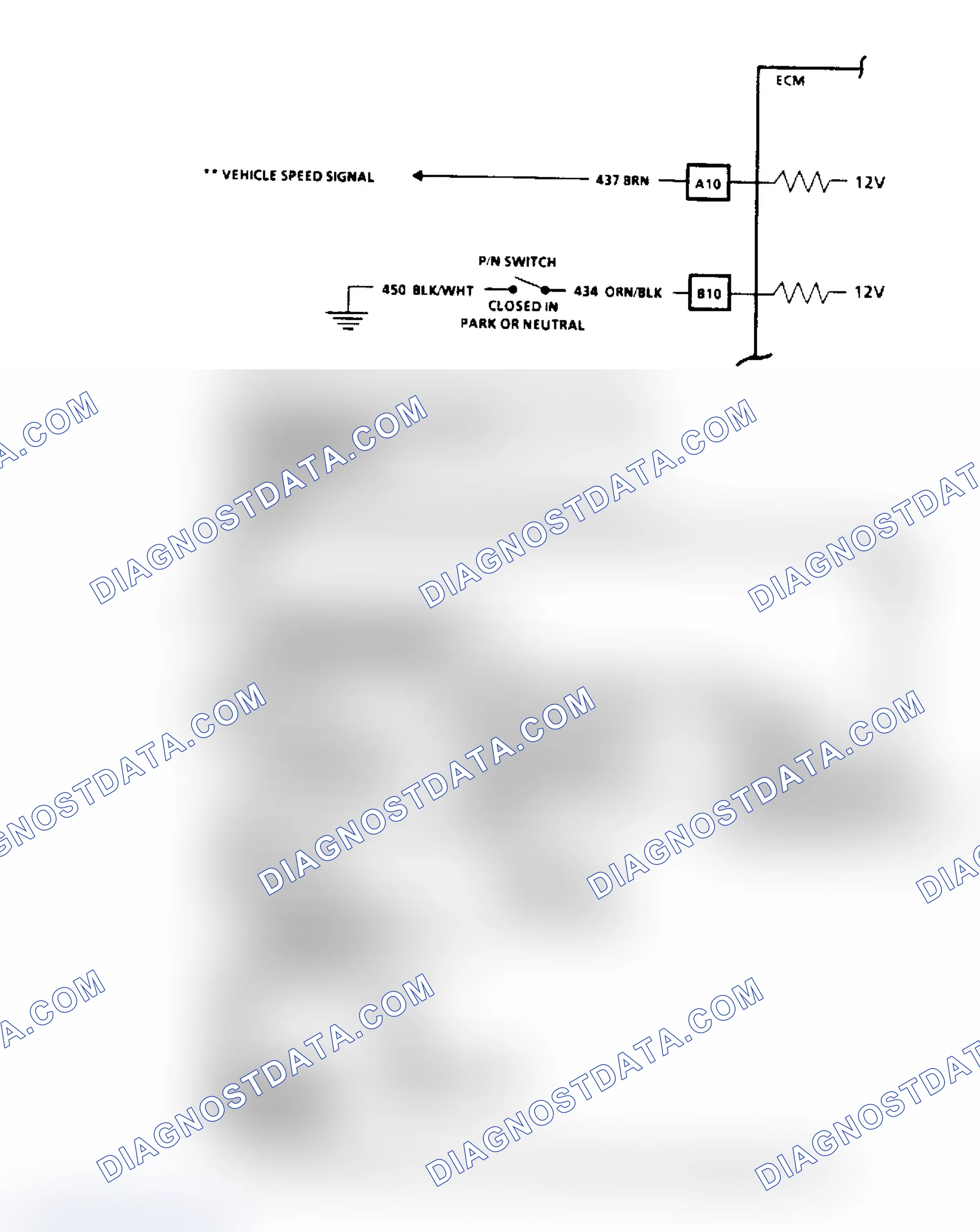 Scheme 57: Code 24, Vehicle Speed Sensor (VSS) Flow Chart & Schematic