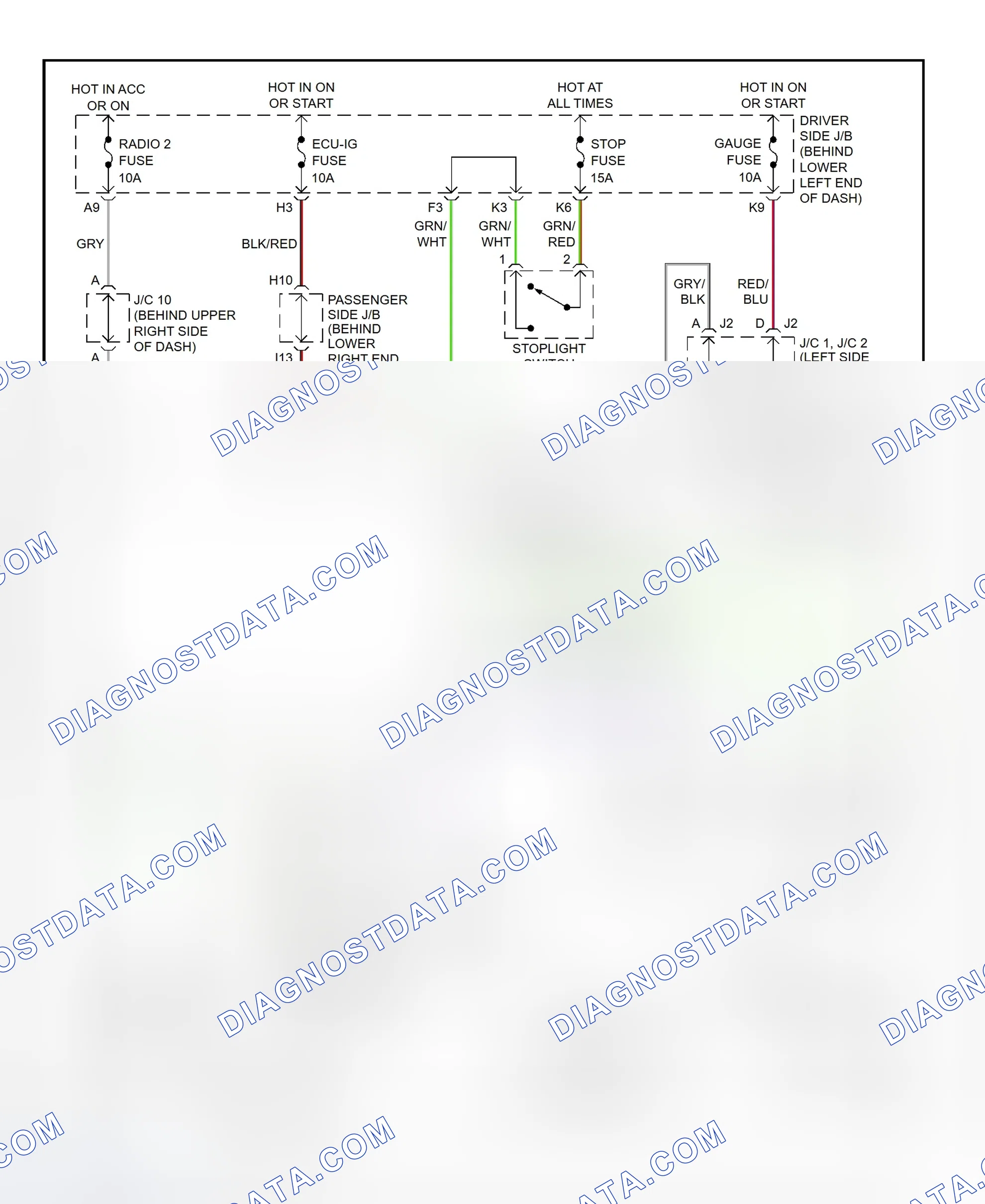 Scheme 290: Shift Interlock System Wiring Diagram (2001 - Lexus IS300)