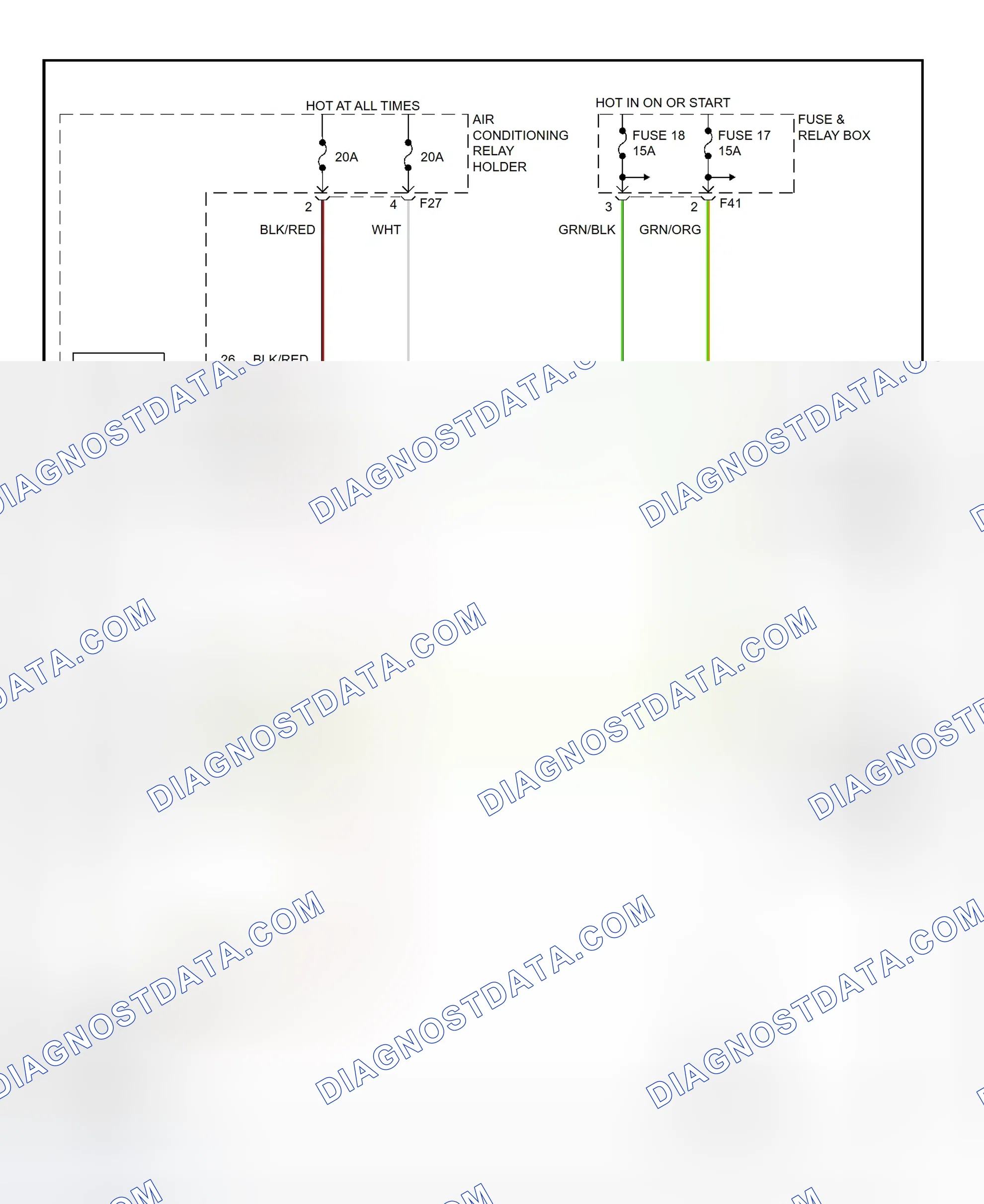 Scheme 11: Electric Cooling Fan System Wiring Diagram (1998 Impreza)