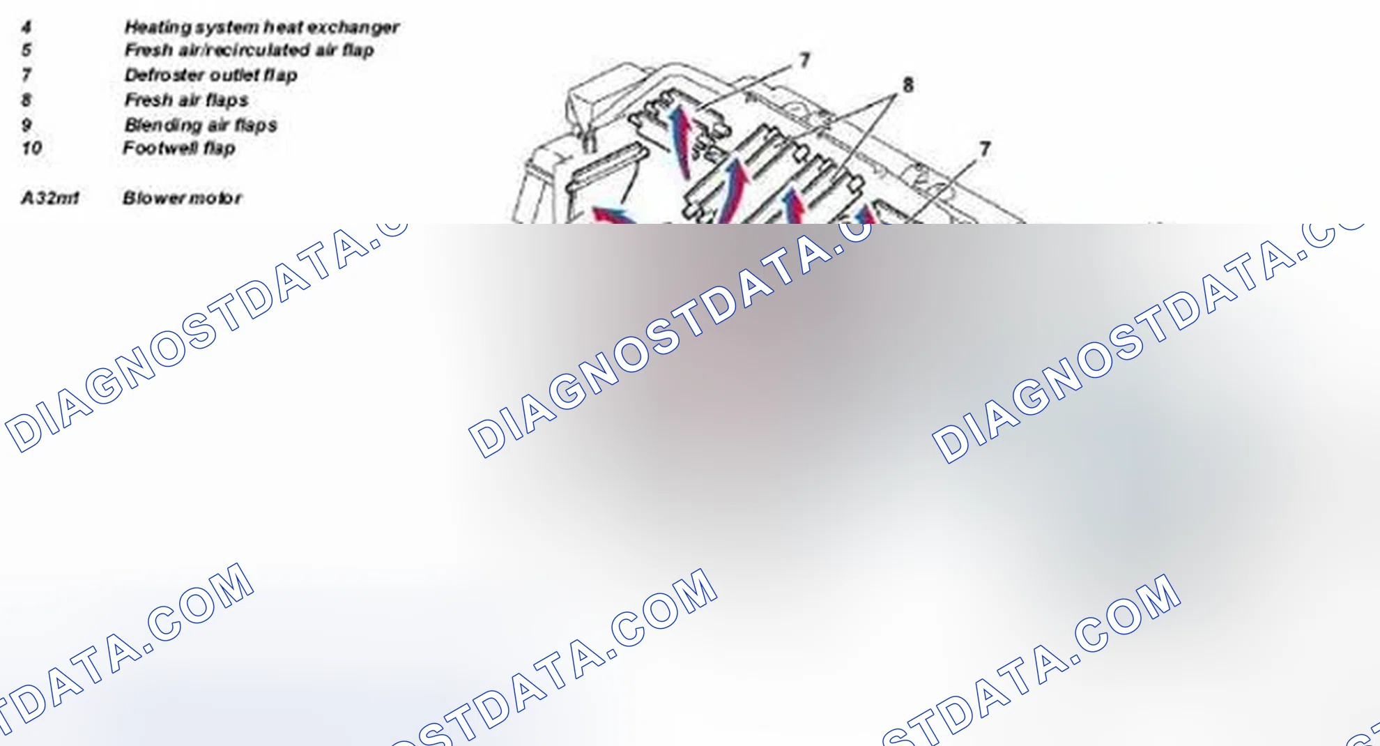 Scheme 53: Identifying Heater Box Design With Blower Motor