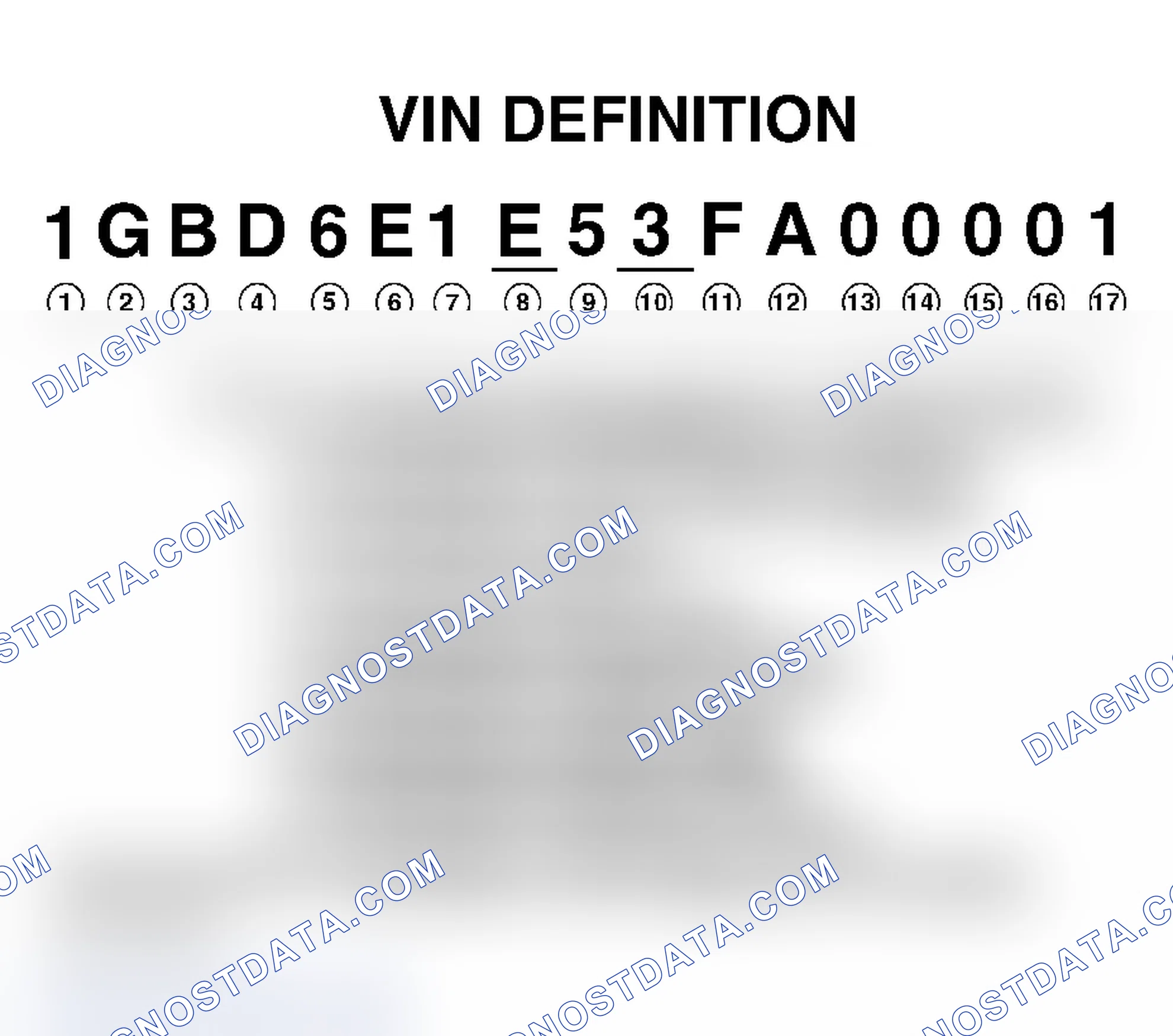 Scheme 1: VEHICLE IDENTIFICATION NUMBER