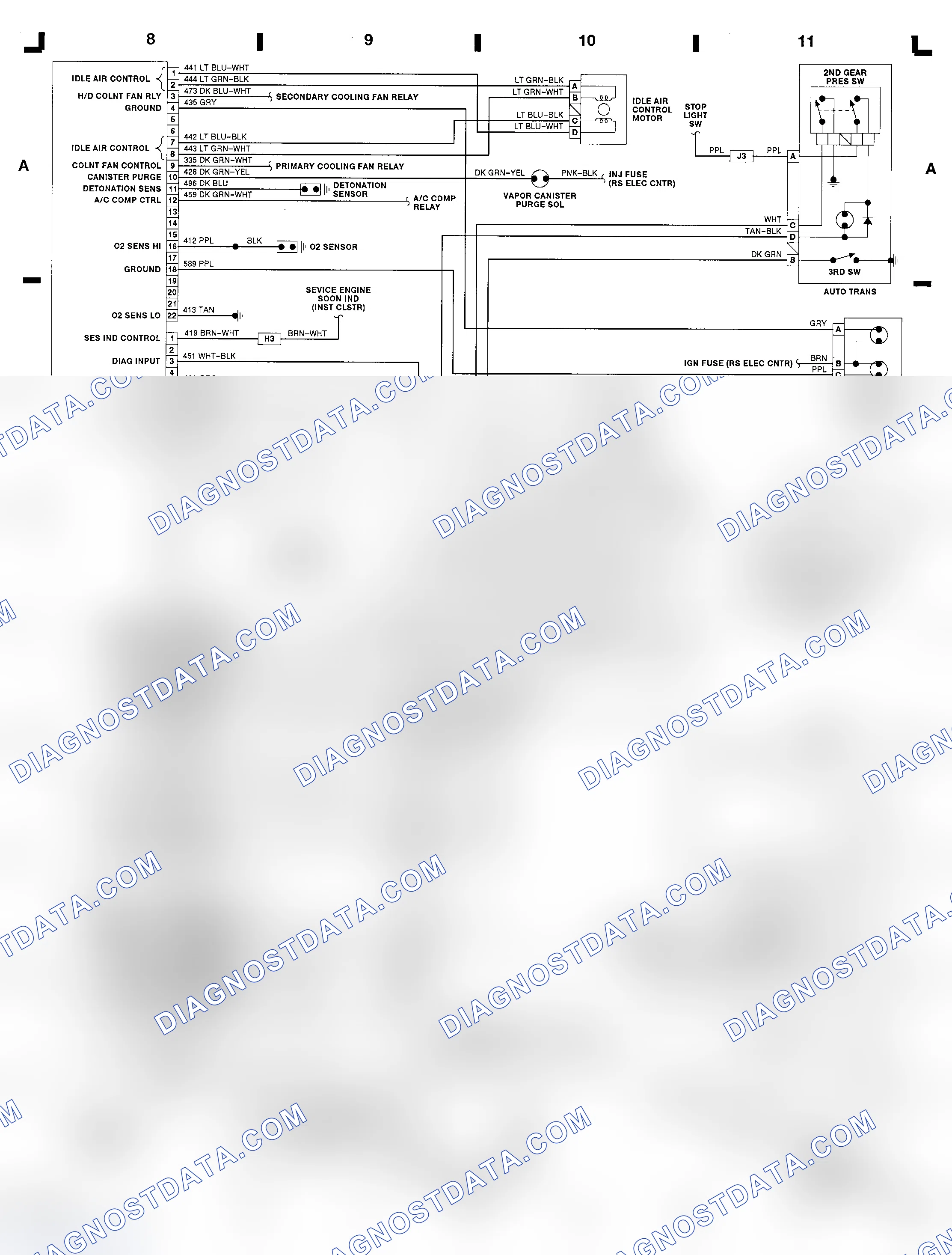 Scheme 6: 2.3L (VIN D) ECM Diagram (Cutlass Supreme & Grand Prix)