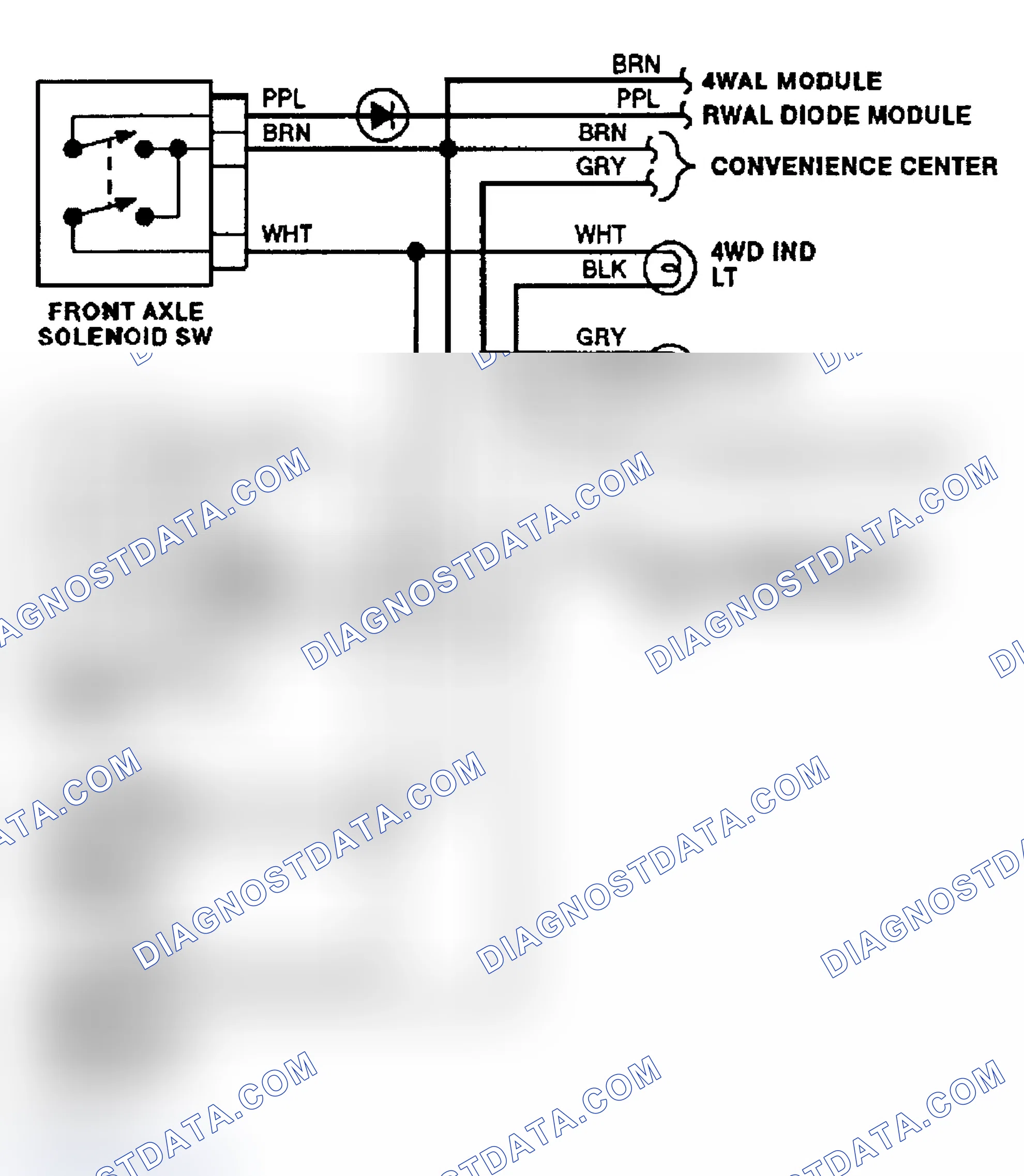 Scheme 6: Transfer Case Circuit (1992)