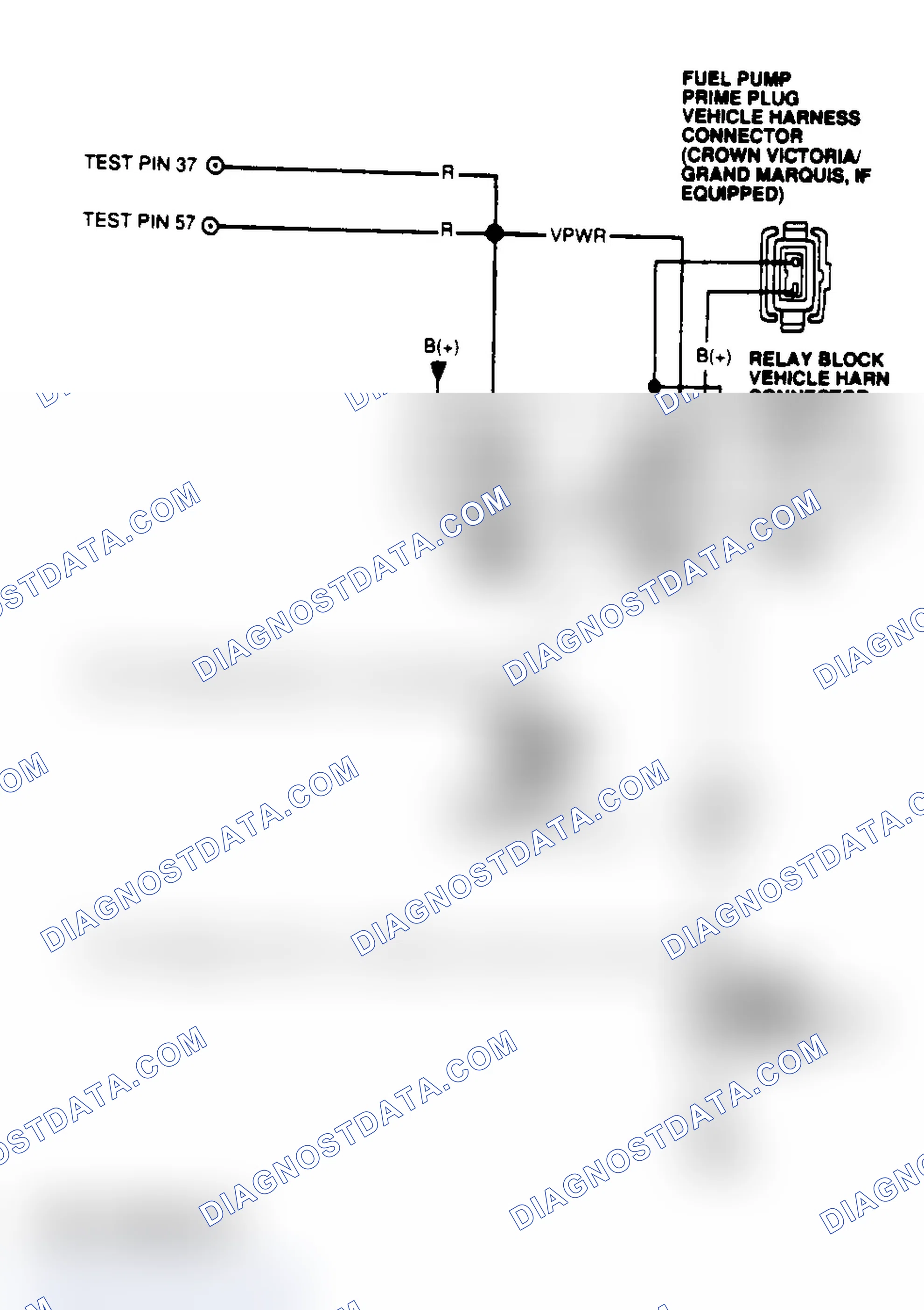 Scheme 56: Fuel Pump Monitor Diagram (Crown Victoria, Grand Marquis & Town Car)
