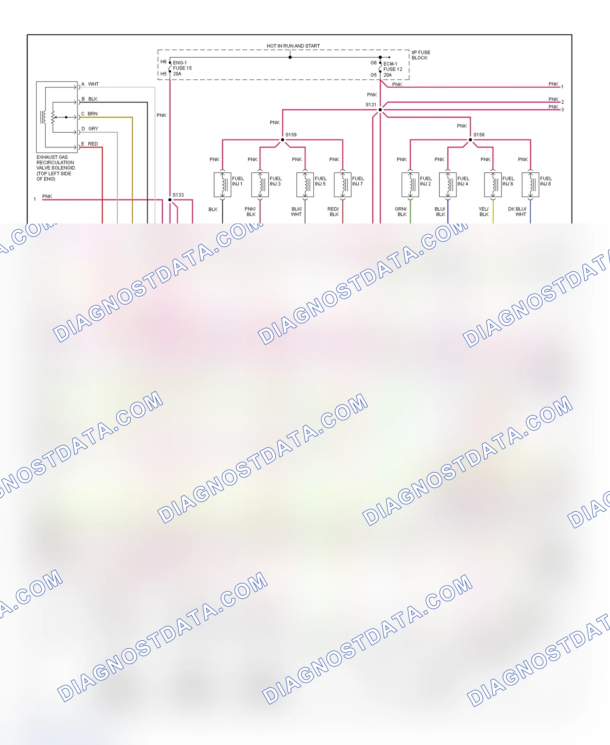 Scheme 107: PCM Wiring Diagram (Forward Control - Motorhome Chassis - 7.4L - 2 Of 4)