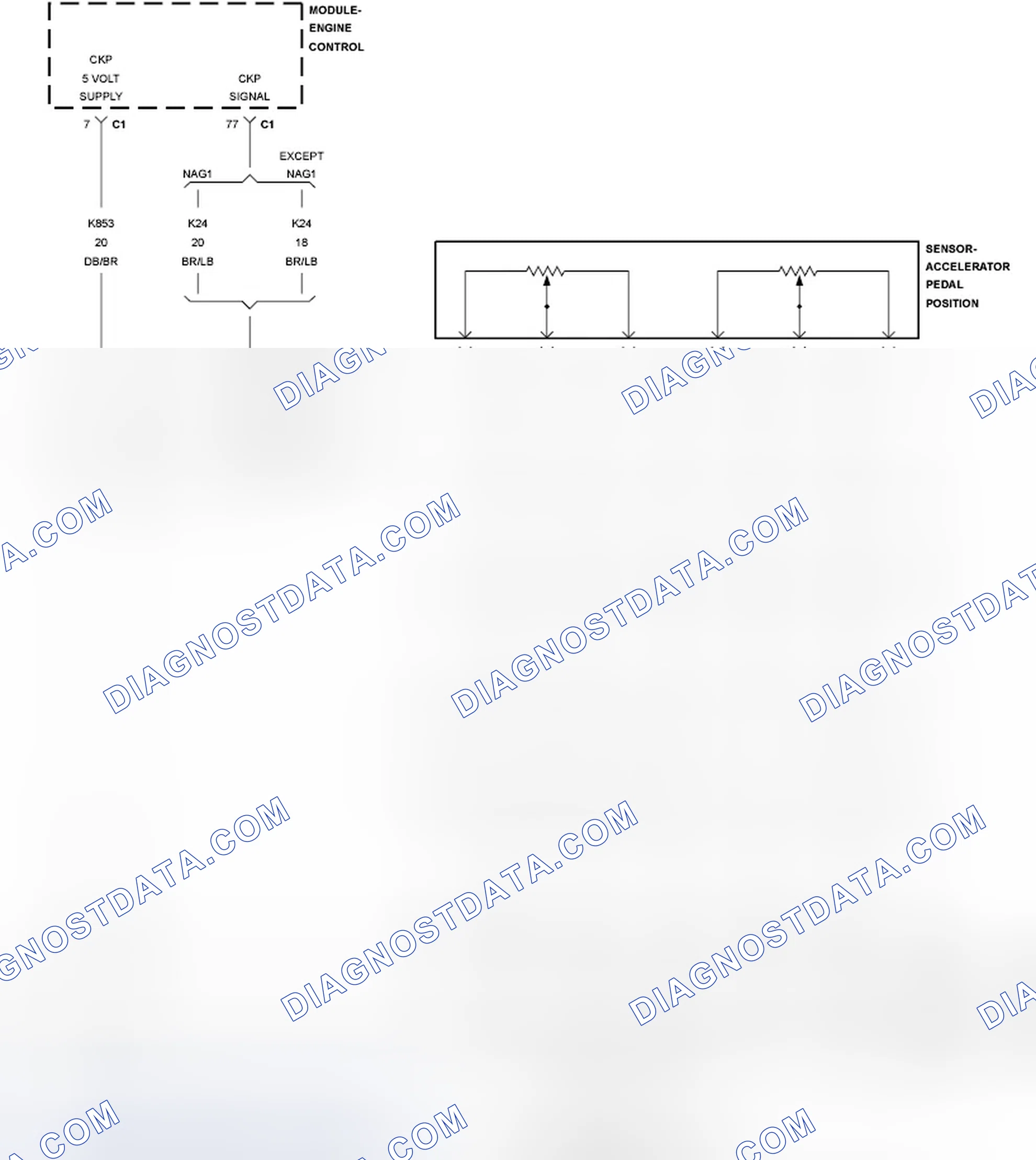 Scheme 43: CHECKING THE ACCELERATOR PEDAL POSITION SENSOR CALIBRATION
