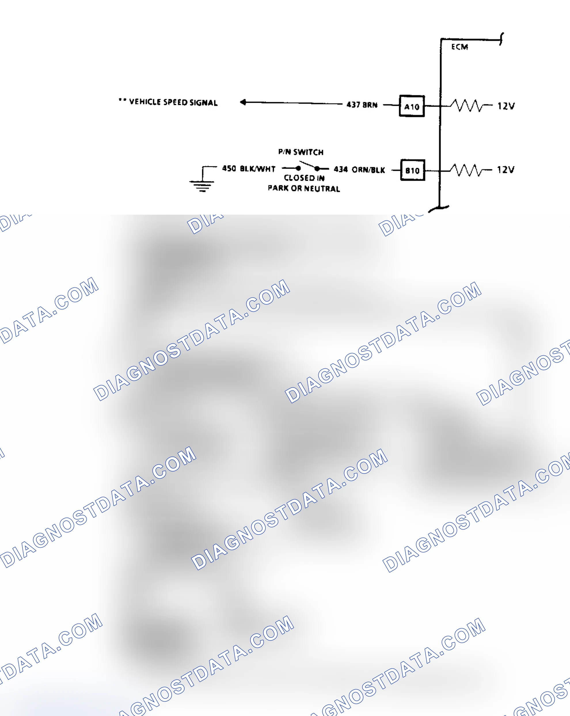 Scheme 80: Code 24, Vehicle Speed Sensor (VSS) Flow Chart & Schematic