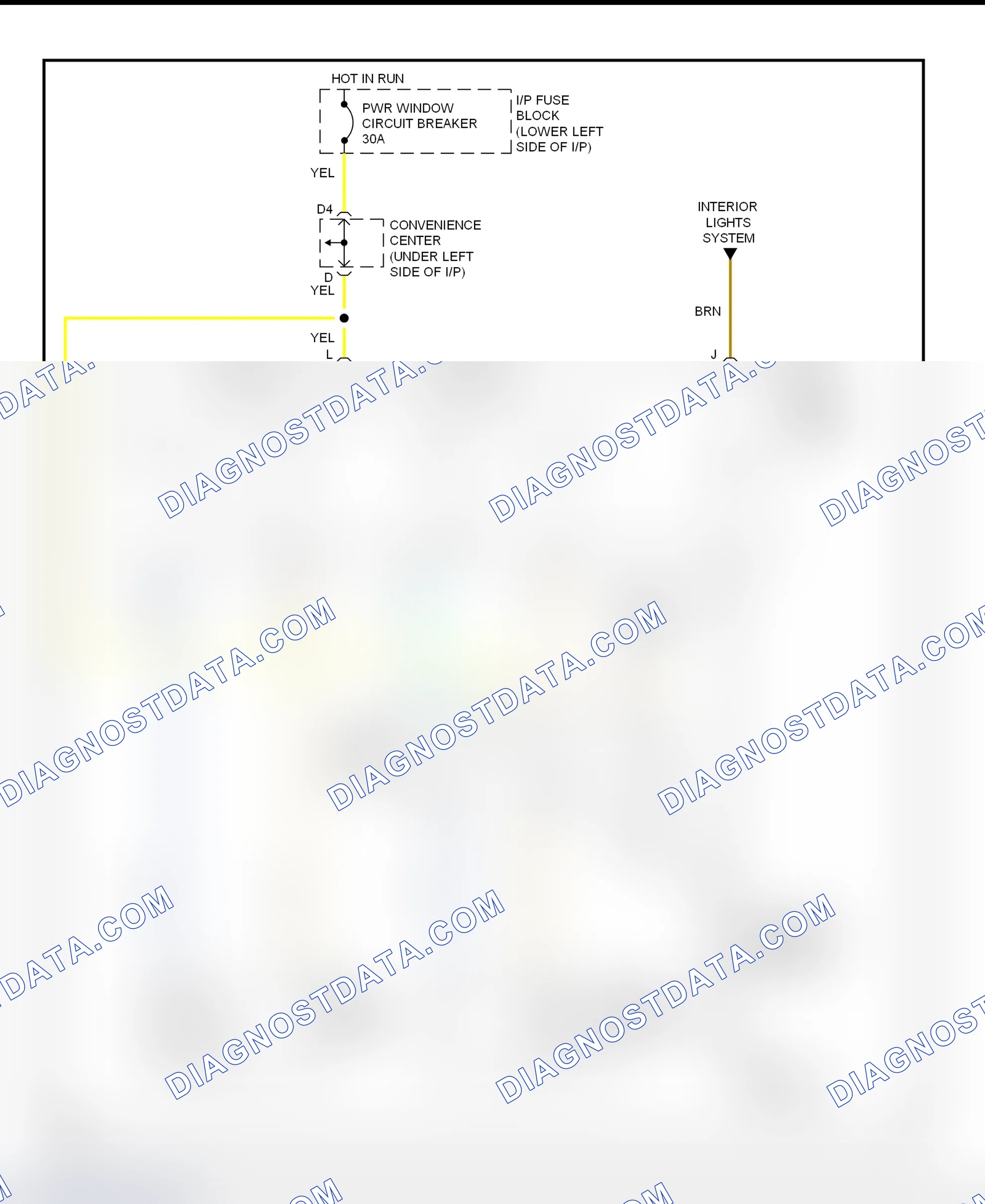 Scheme 1: Power Window Wiring Diagram (2 Door)