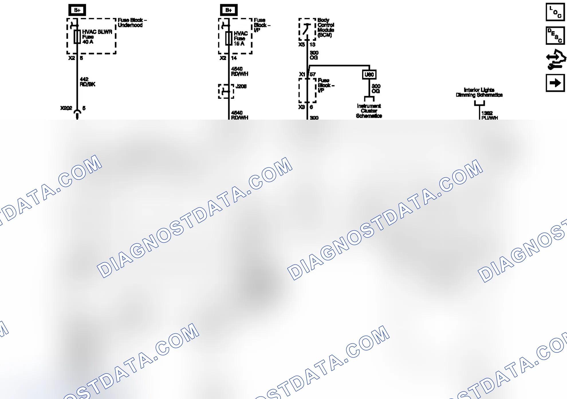 Scheme 1: Power, Ground, Blower Control, and Subsystem References