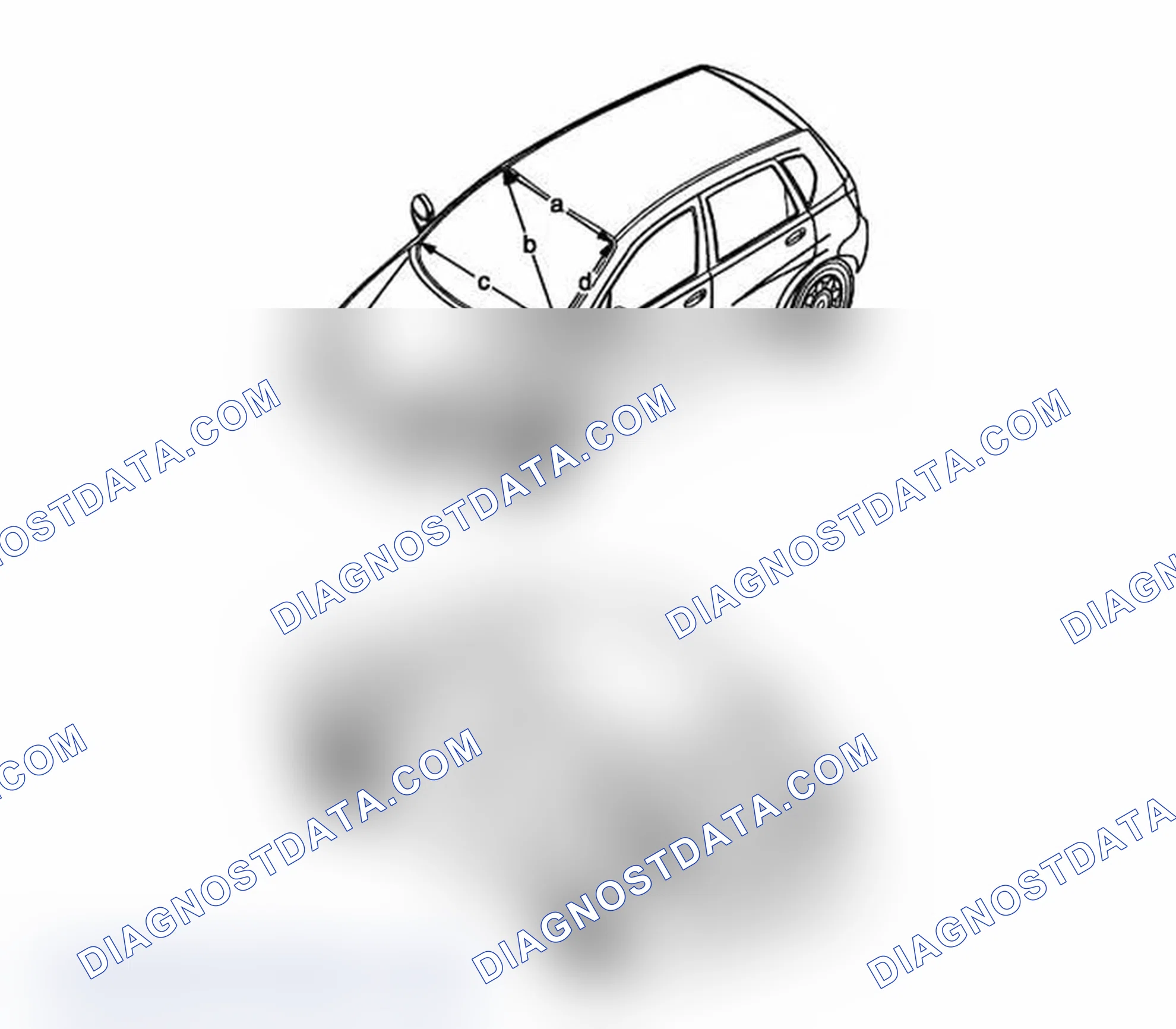 Scheme 8: Windshield and Rear Glass (Hatch Back)