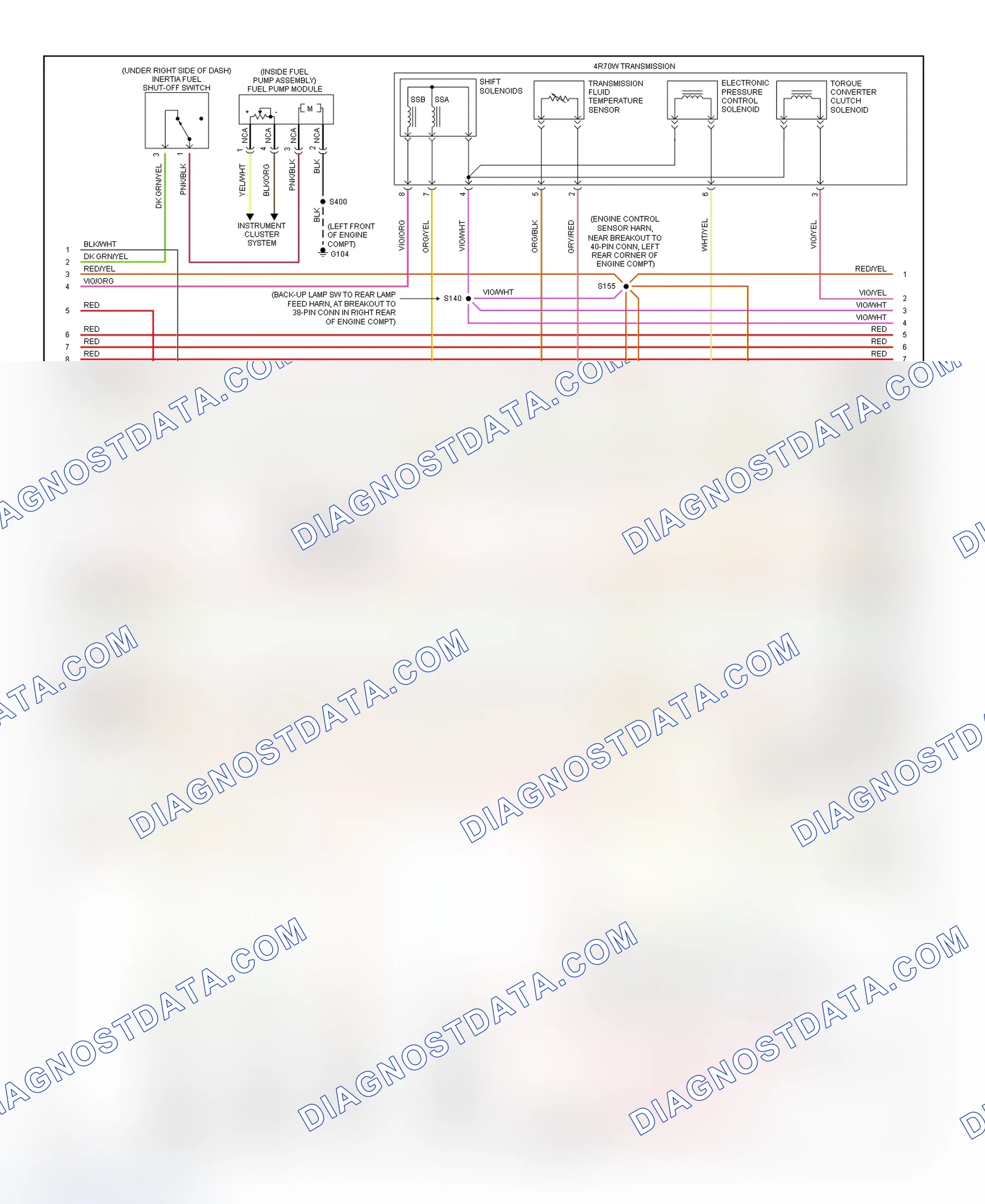 Scheme 126: PCM Wiring Diagram (Pickup - F150 - 4.2L - 3 Of 4)