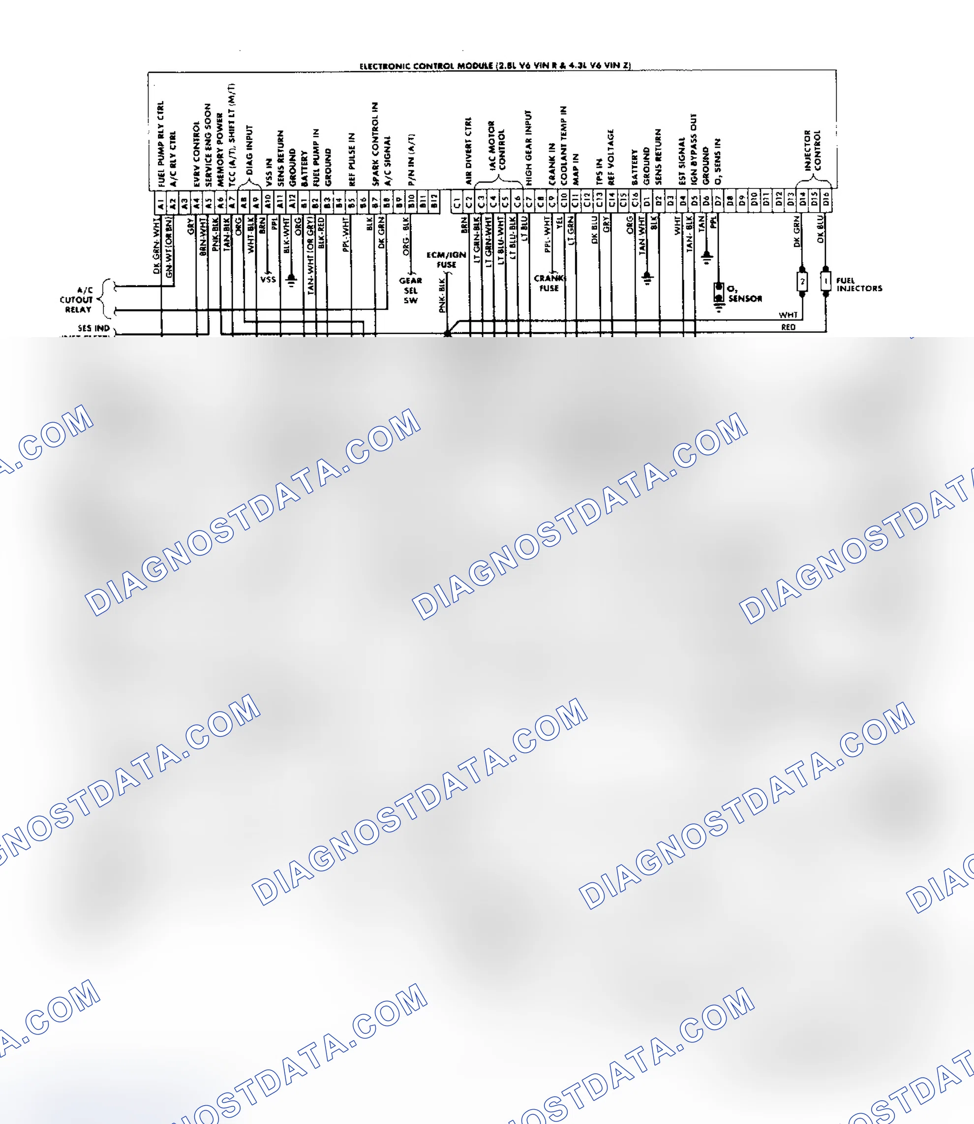 Scheme 158: "S/T" Series (2.8L & 4.3L) Wiring Diagram