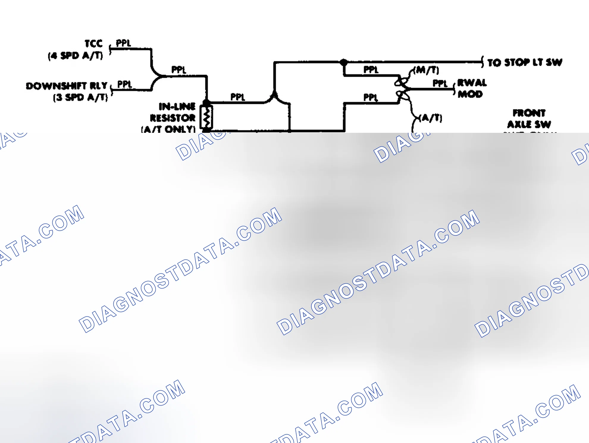 Scheme 2: Transfer Case Circuit (1988)