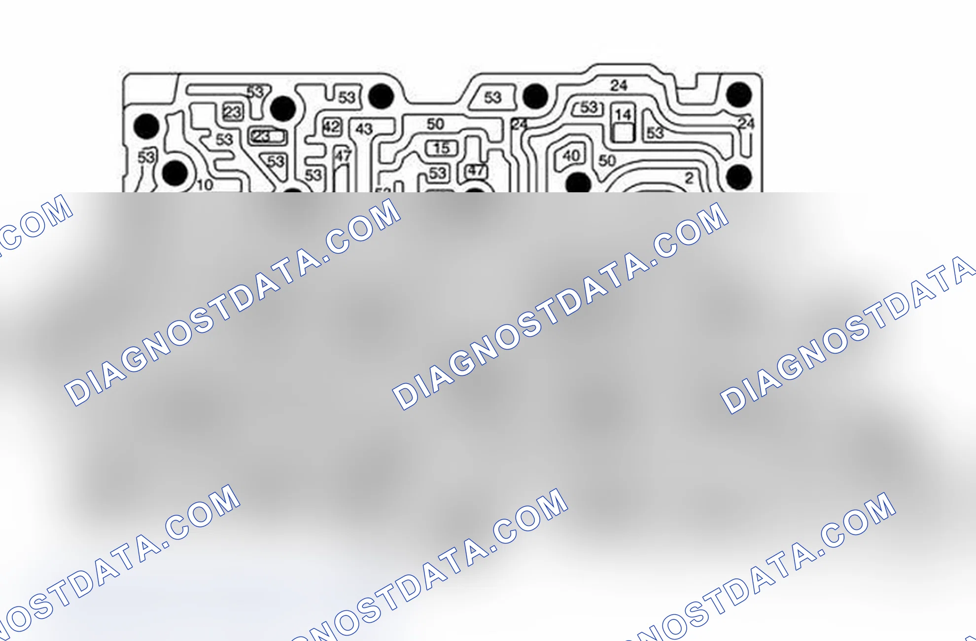 Scheme 51: Control Valve Channel Plate- Upper Body Spacer Plate Side
