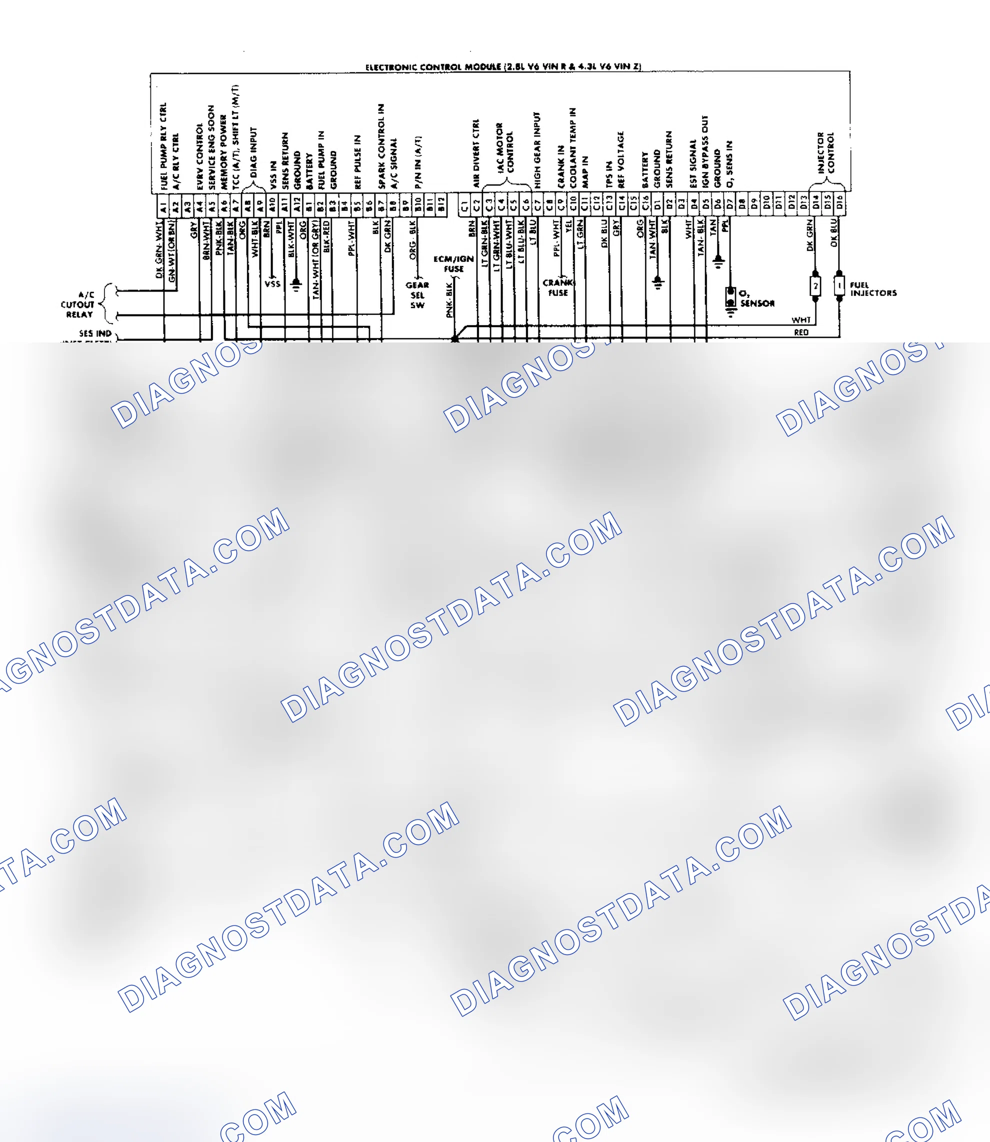 Scheme 179: "S/T" Series (2.8L & 4.3L) Wiring Diagram