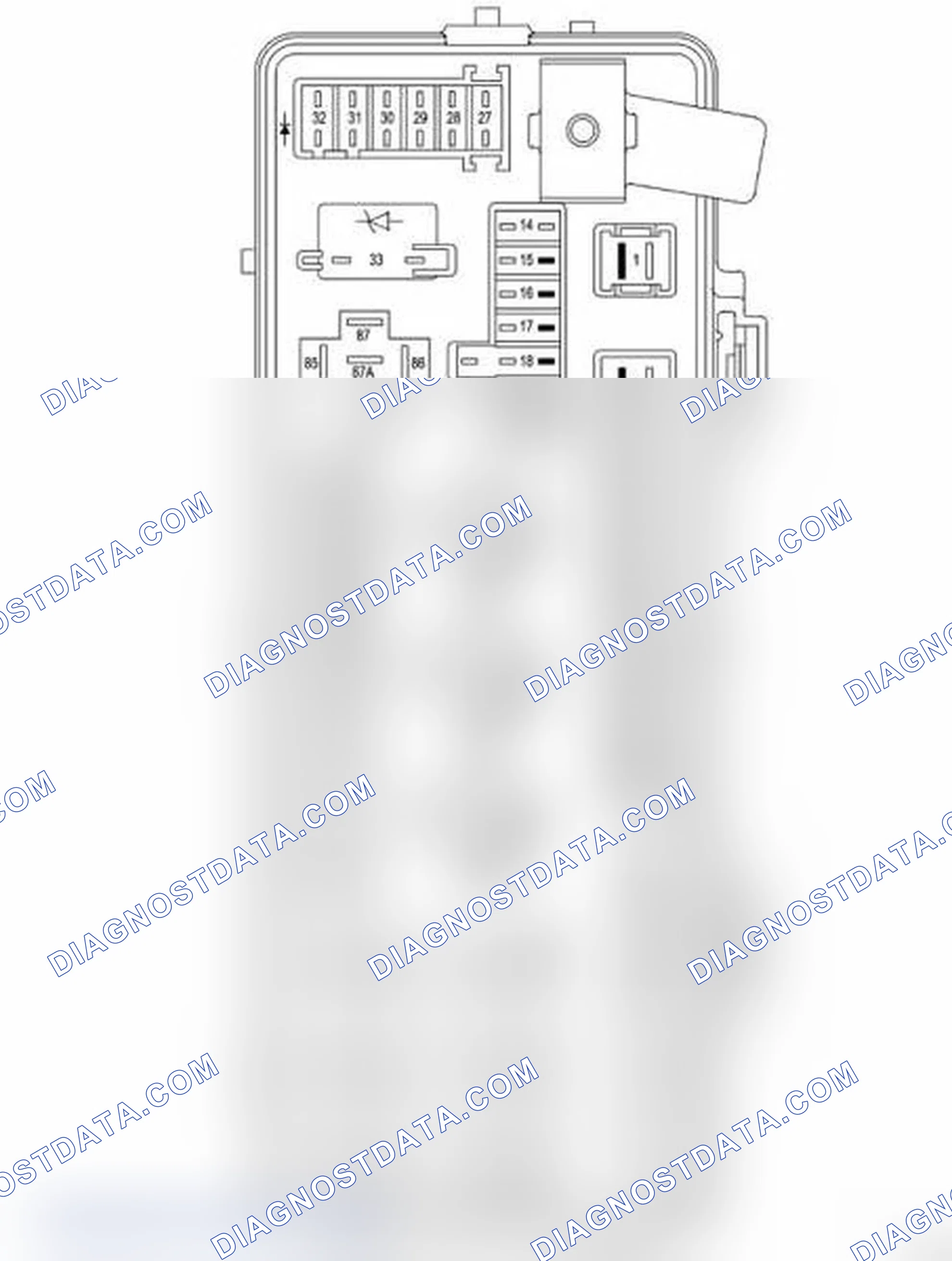 Scheme 2: REAR POWER DISTRIBUTION CENTER FUSES