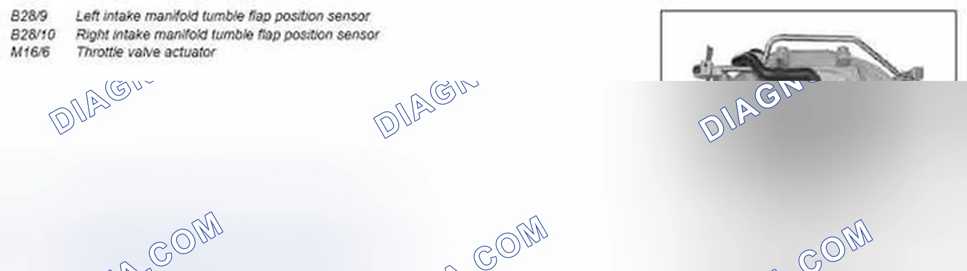 Scheme 116: Component description for the position sensor tumble flap - GF07.04-P-6230V