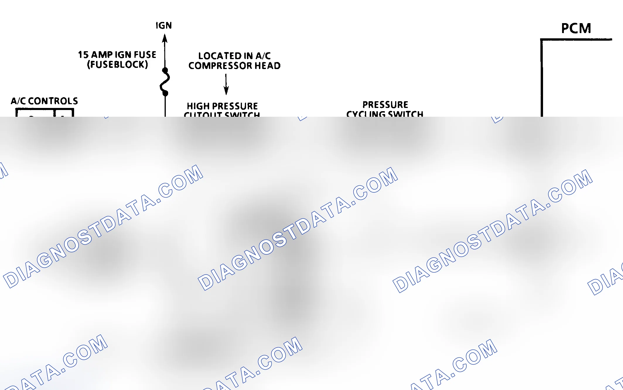 Scheme 330: CODE 66, Schematic, Low A/C Refrigerant Charge (3.8L)