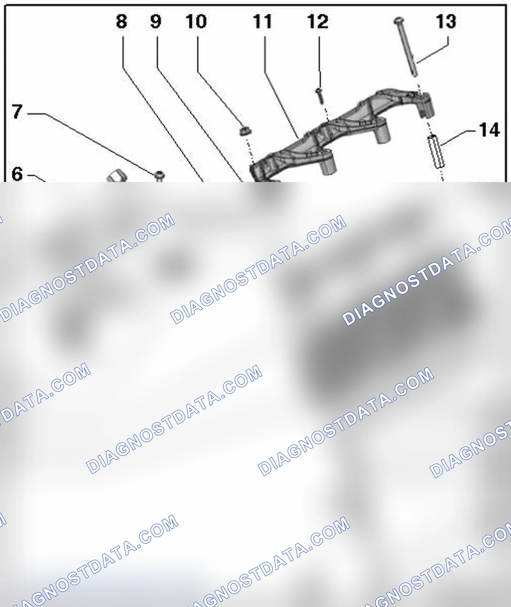 Scheme 99: LOWER INTAKE MANIFOLD WITH FUEL RAIL OVERVIEW