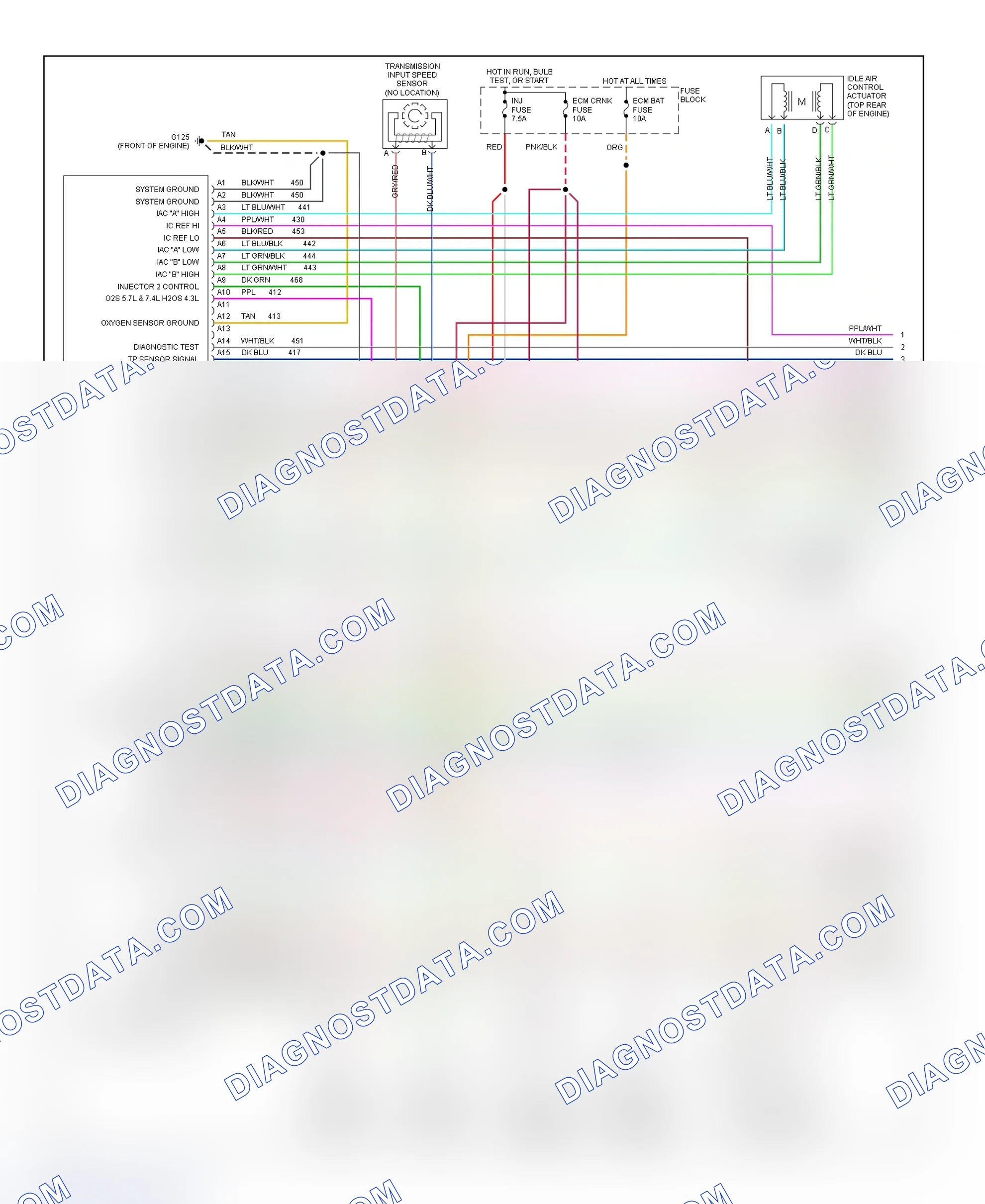 Scheme 263: Wiring Diagram ("P" Series - Commercial & Motorhome - 7.4L With 4L80-E - 1 Of 3)