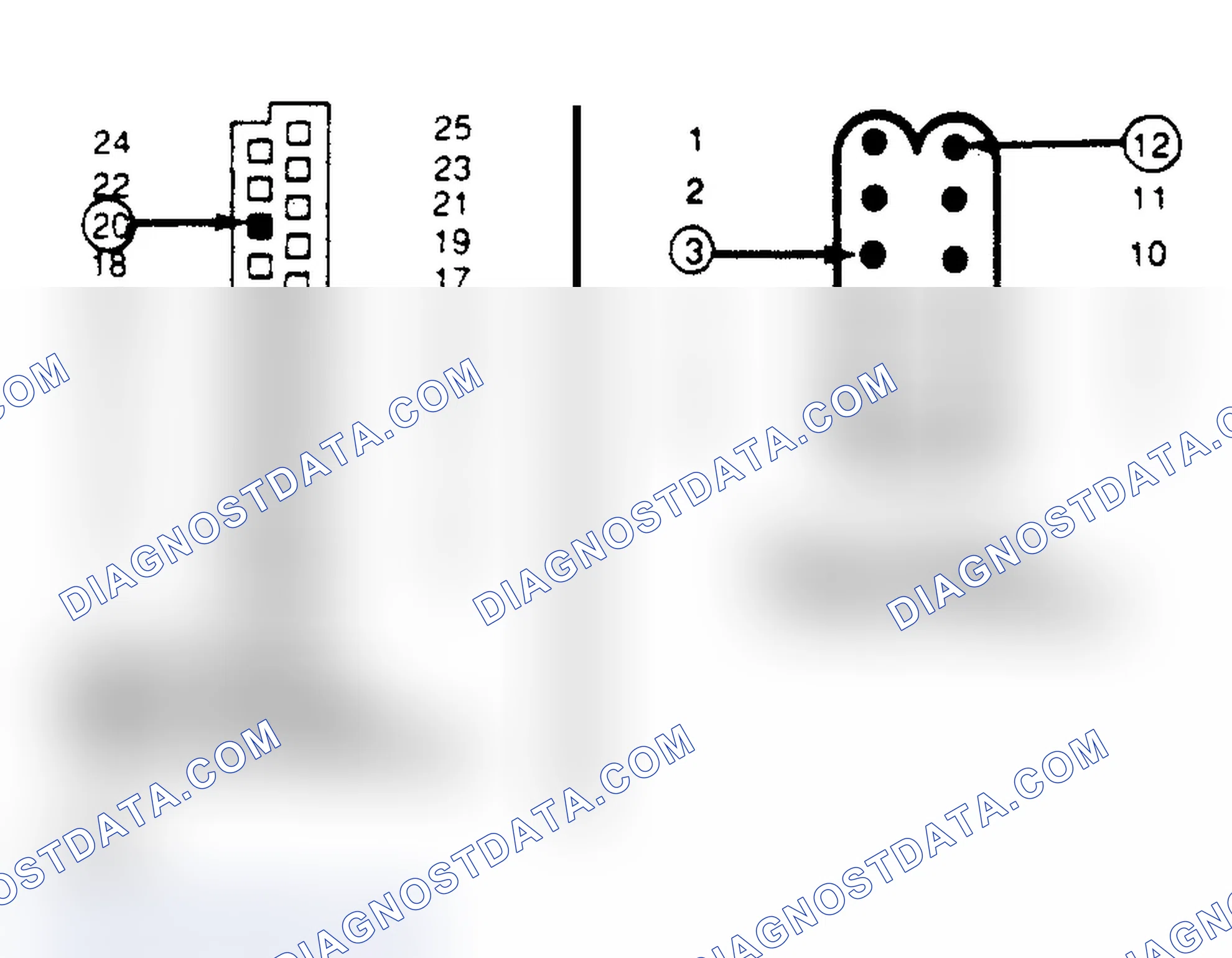 Scheme 167: Logic Module Black Connector View From Wire End & Power Module 12-Wire Connector