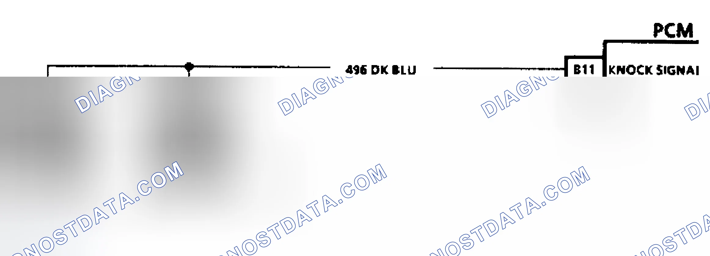 Scheme 121: Code 43 Schematic (Dual Sensors) Knock Sensor W/O Spark Module