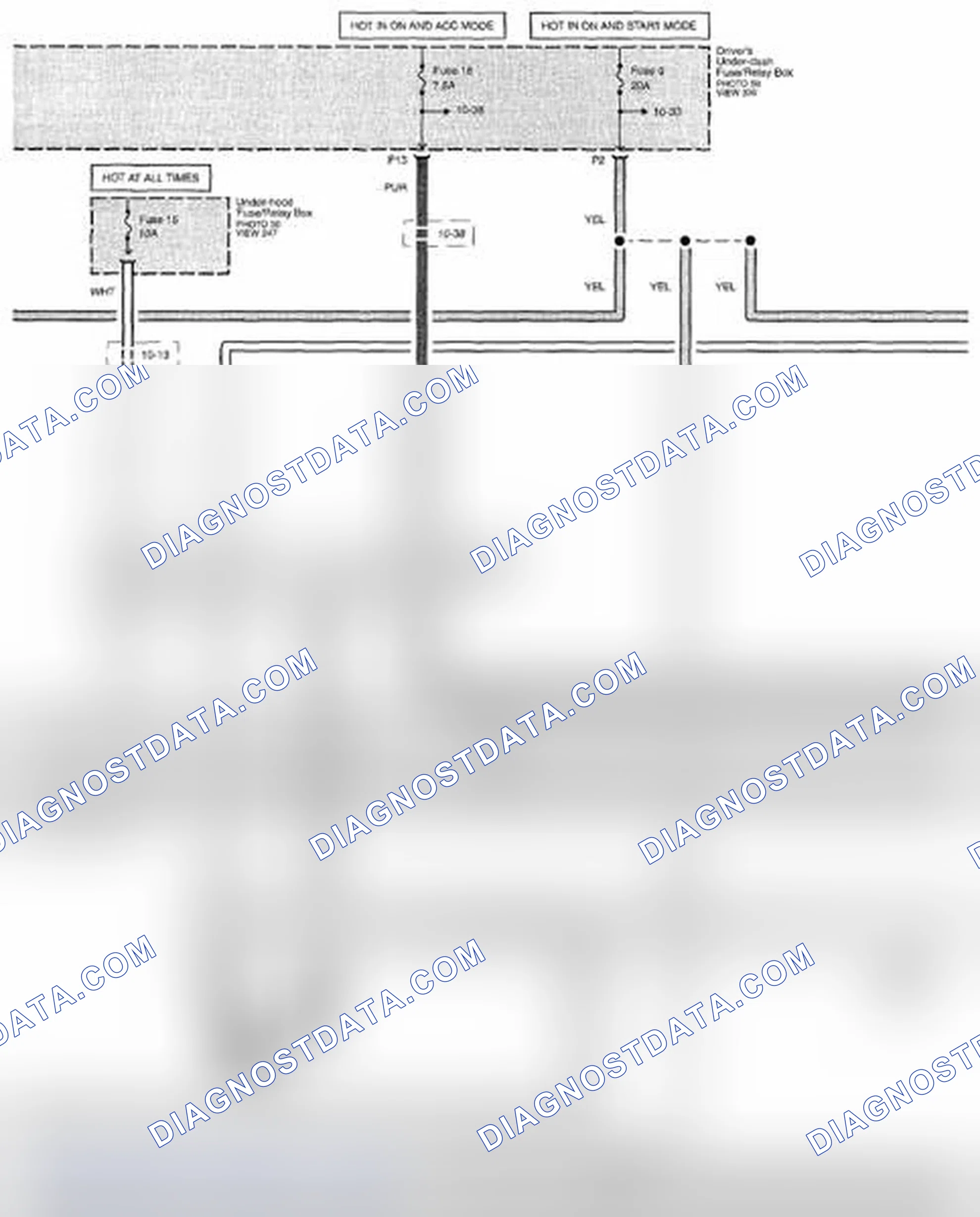Scheme 232: Remote Starting System Circuit Diagram (Acura Accessory:Keyless Access) (Page 21-45)