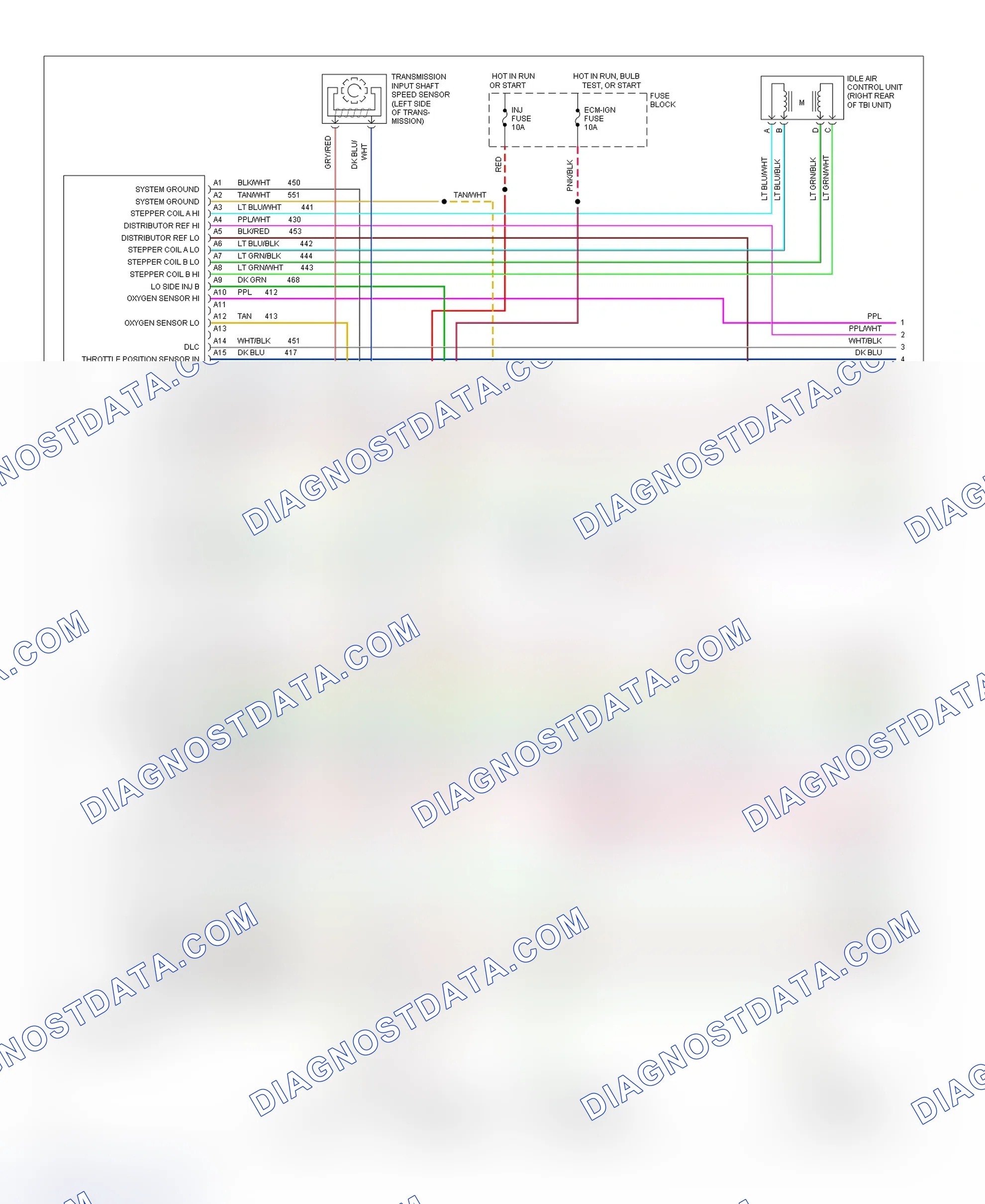 Scheme 9: Wiring Diagram (Pickup, Sierra, Suburban - 7.4L W/ A/T - 1 Of 3)