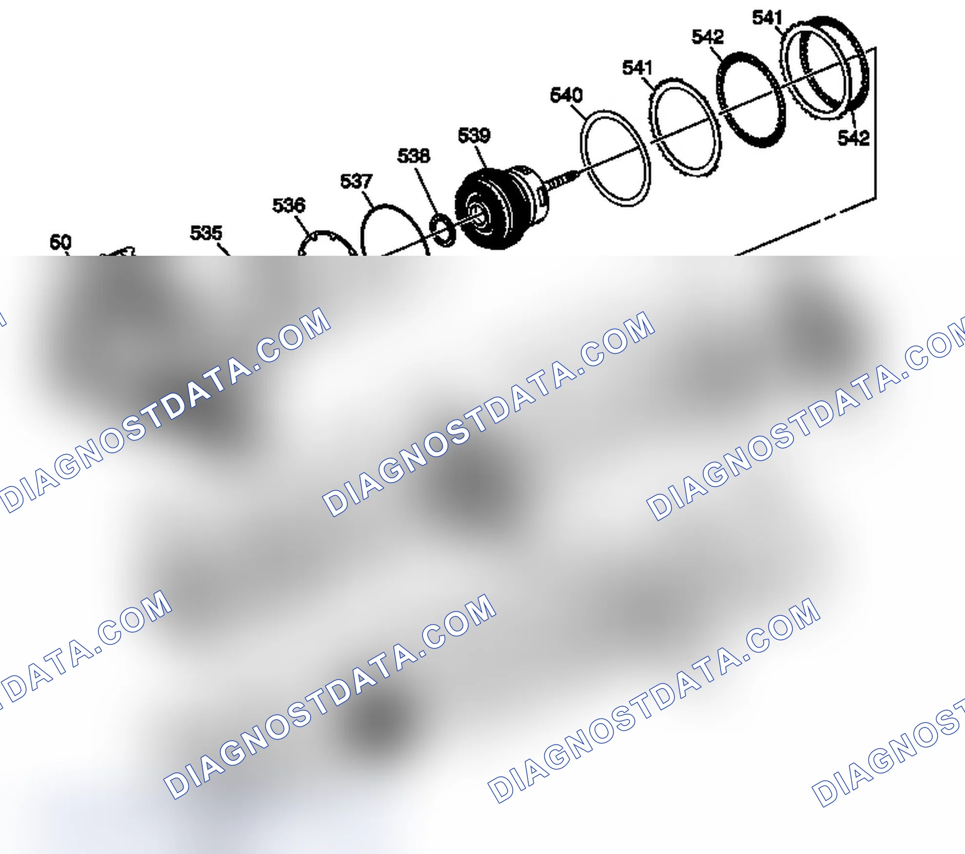 Scheme 234: 2-6, Low and Reverse and 1-2-3-4 Clutch Plate Assemblies - Gen 2