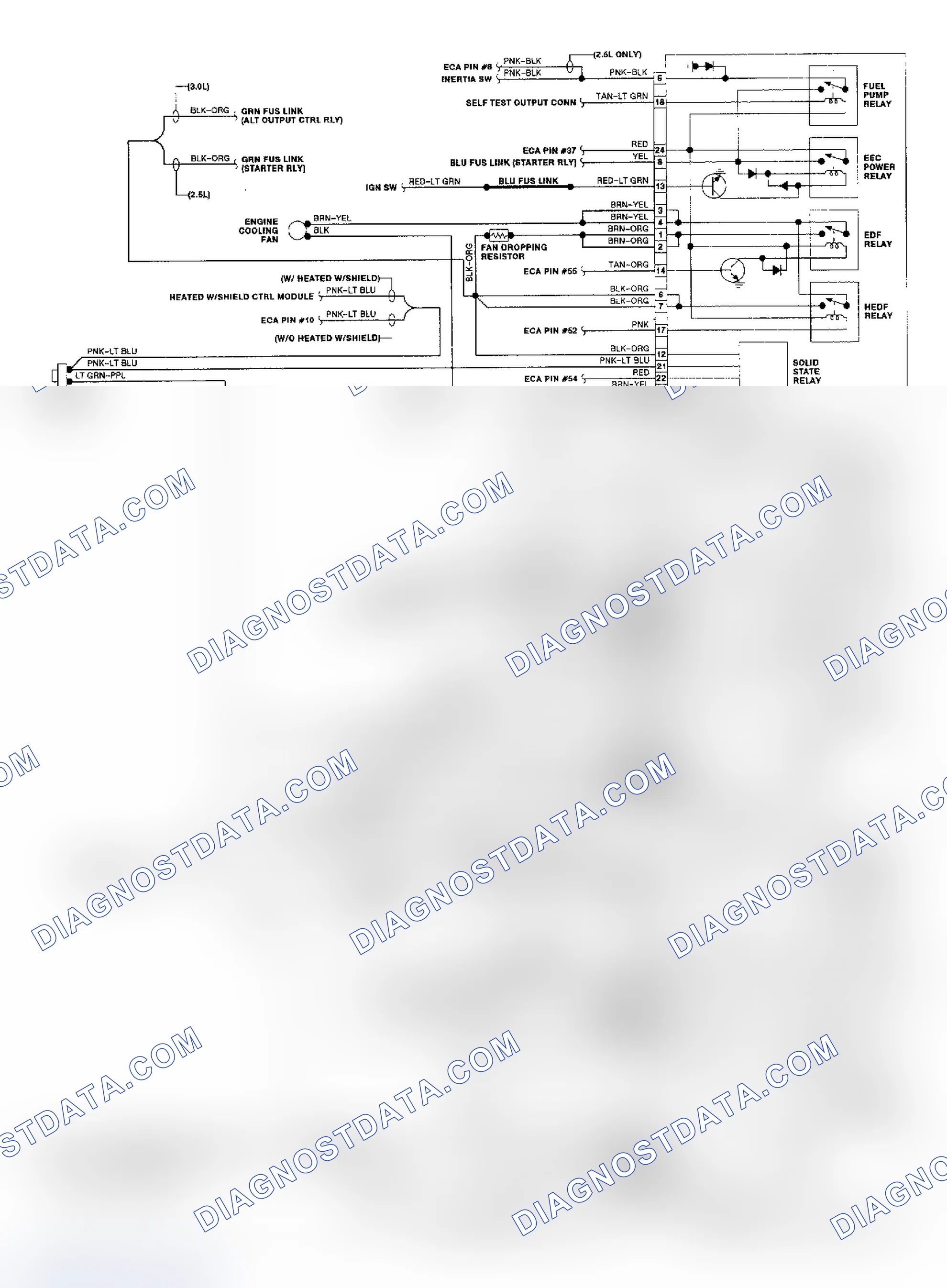 Scheme 7: 1989 Sable & Taurus EATC Wiring Diagram (2 of 2)