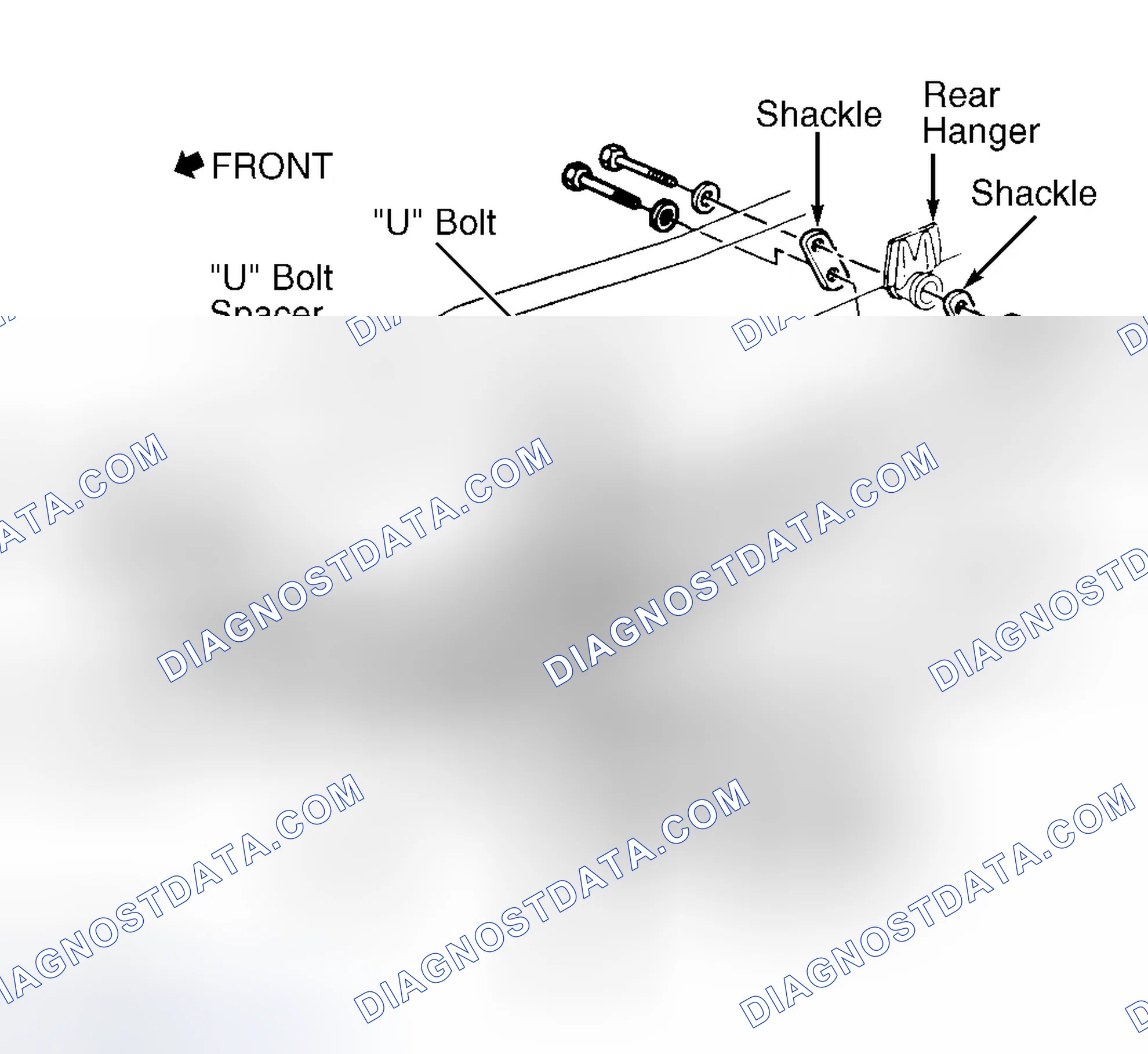 Scheme 13: Removing & Installing Leaf Spring (Commercial Van - C35 Pickup Similar)