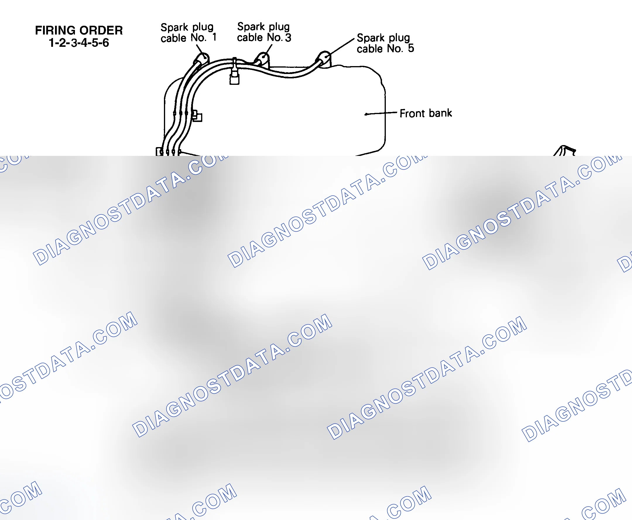 Scheme 1: Firing Order & Plug Wire Routing (Diamante 3.0L SOHC)